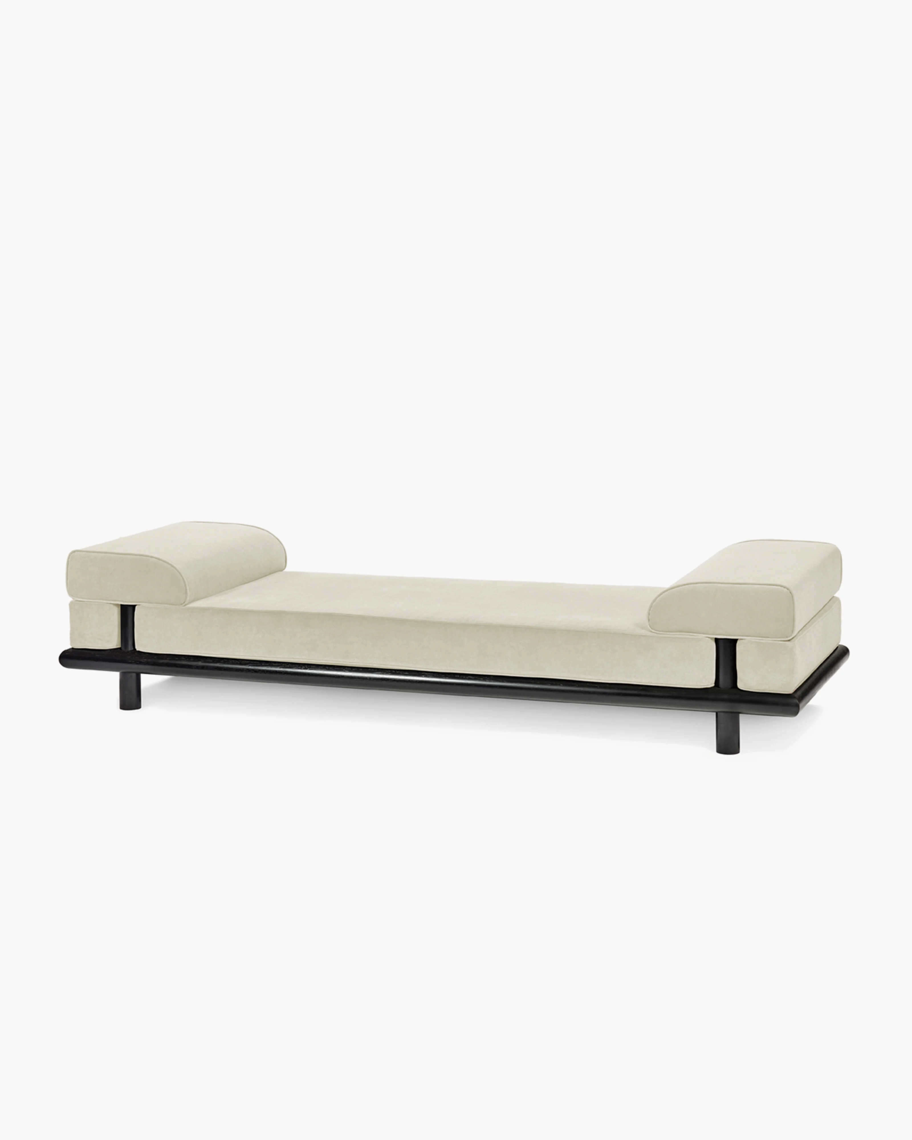 Daybed coco natural + frame oak stained black Beth