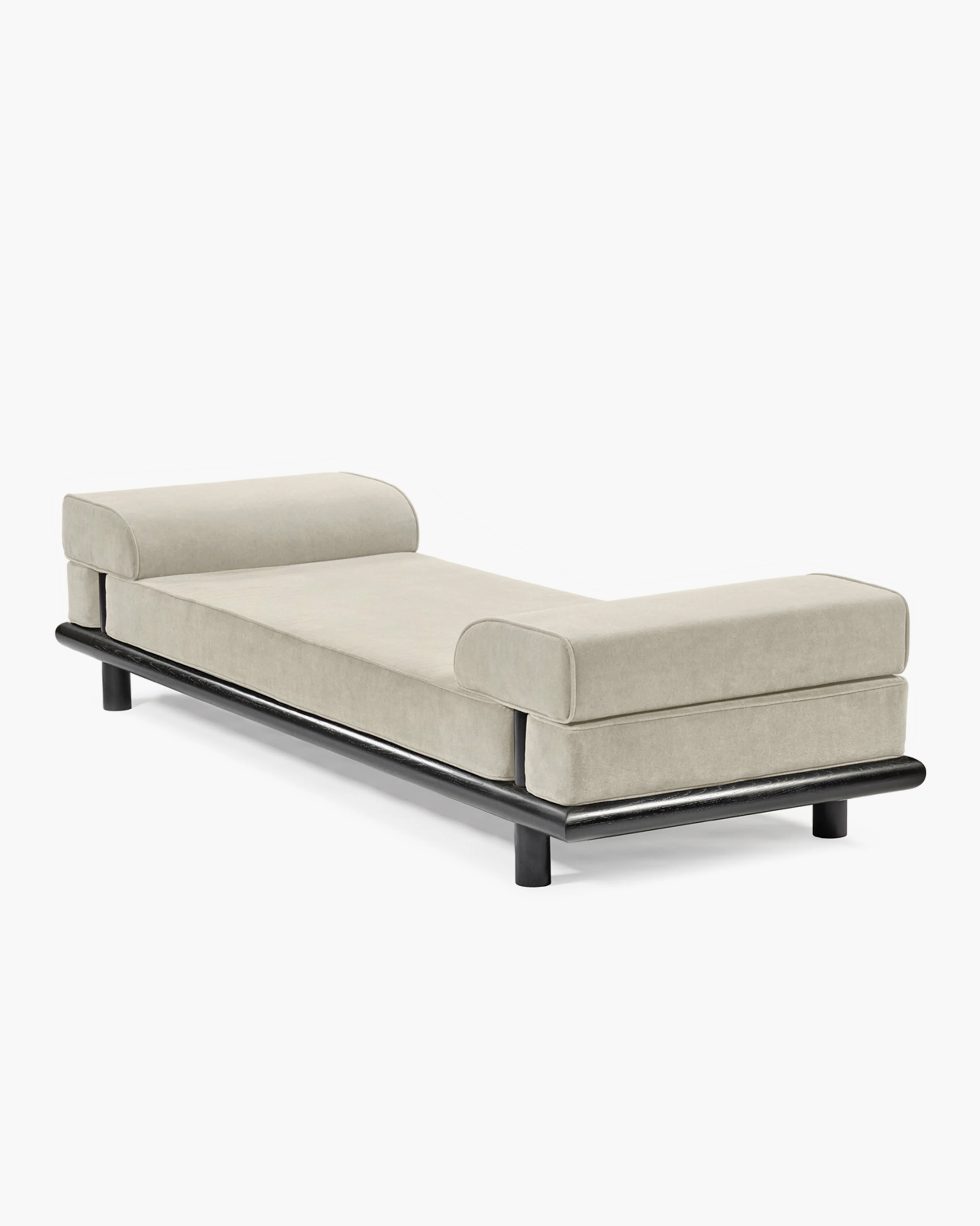 Daybed coco natural + frame oak stained black Beth - Image 3