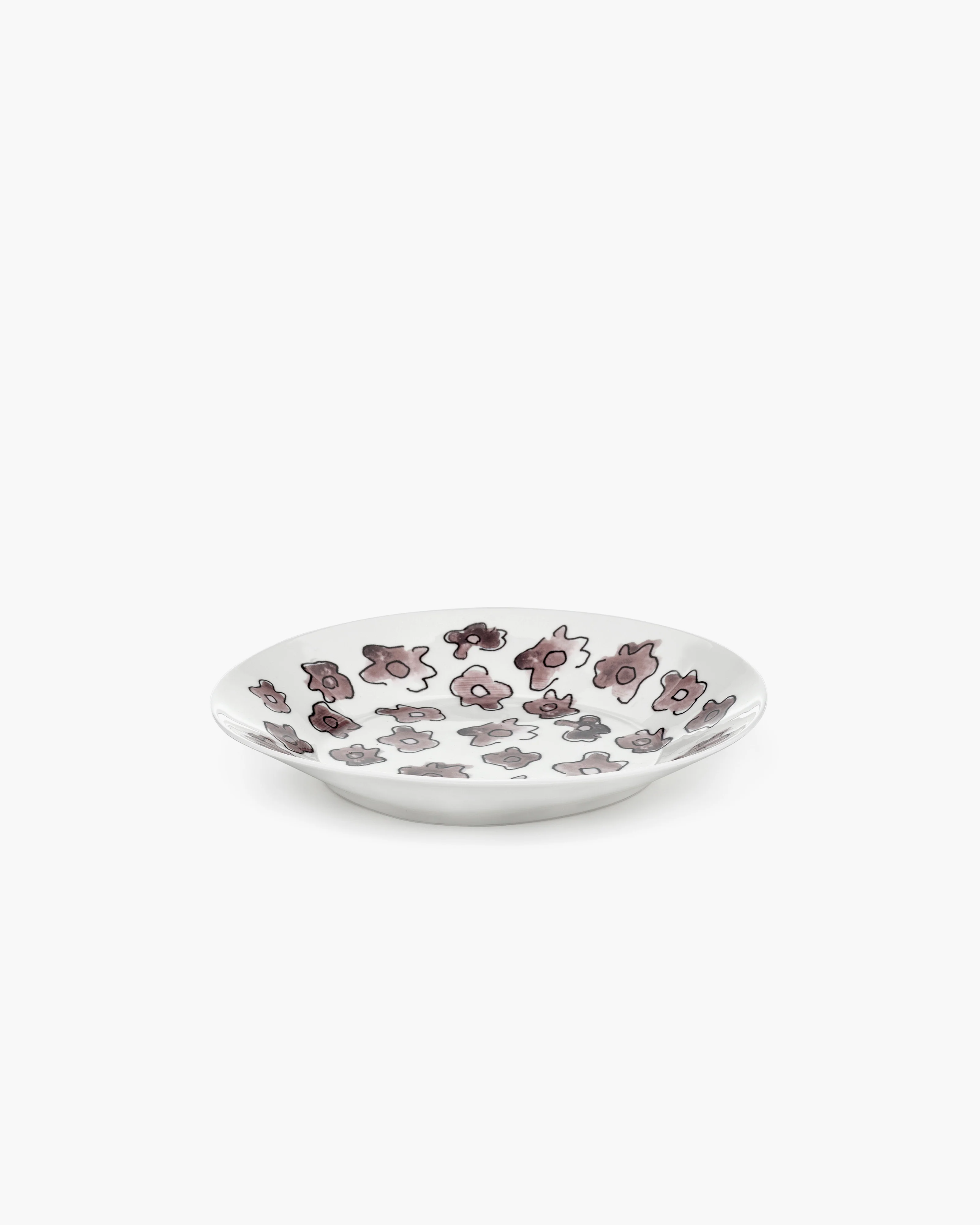 Deep plate L Dark viola Midnight Flowers