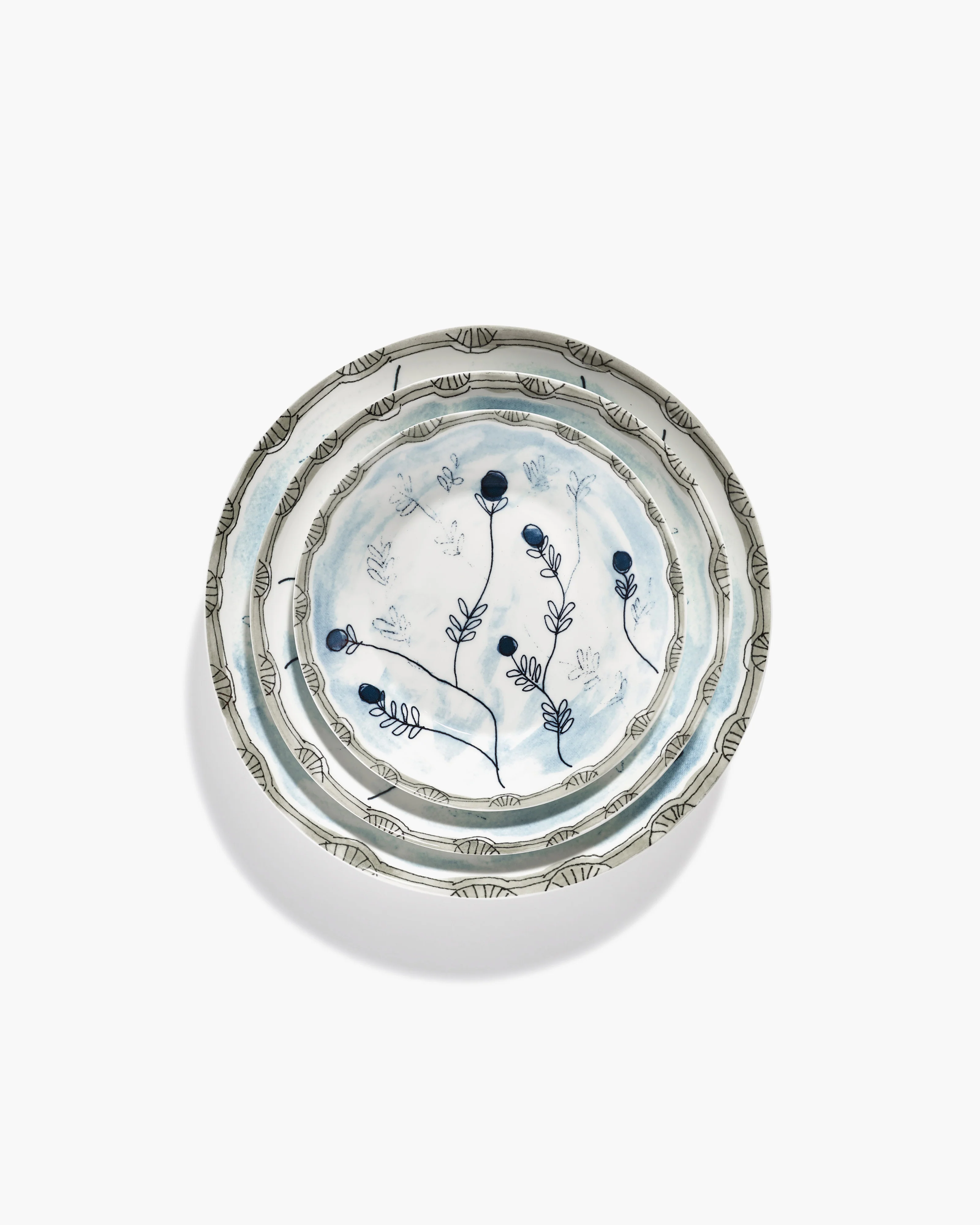 Deep plate L Mirtillo tea Midnight Flowers - Image 5