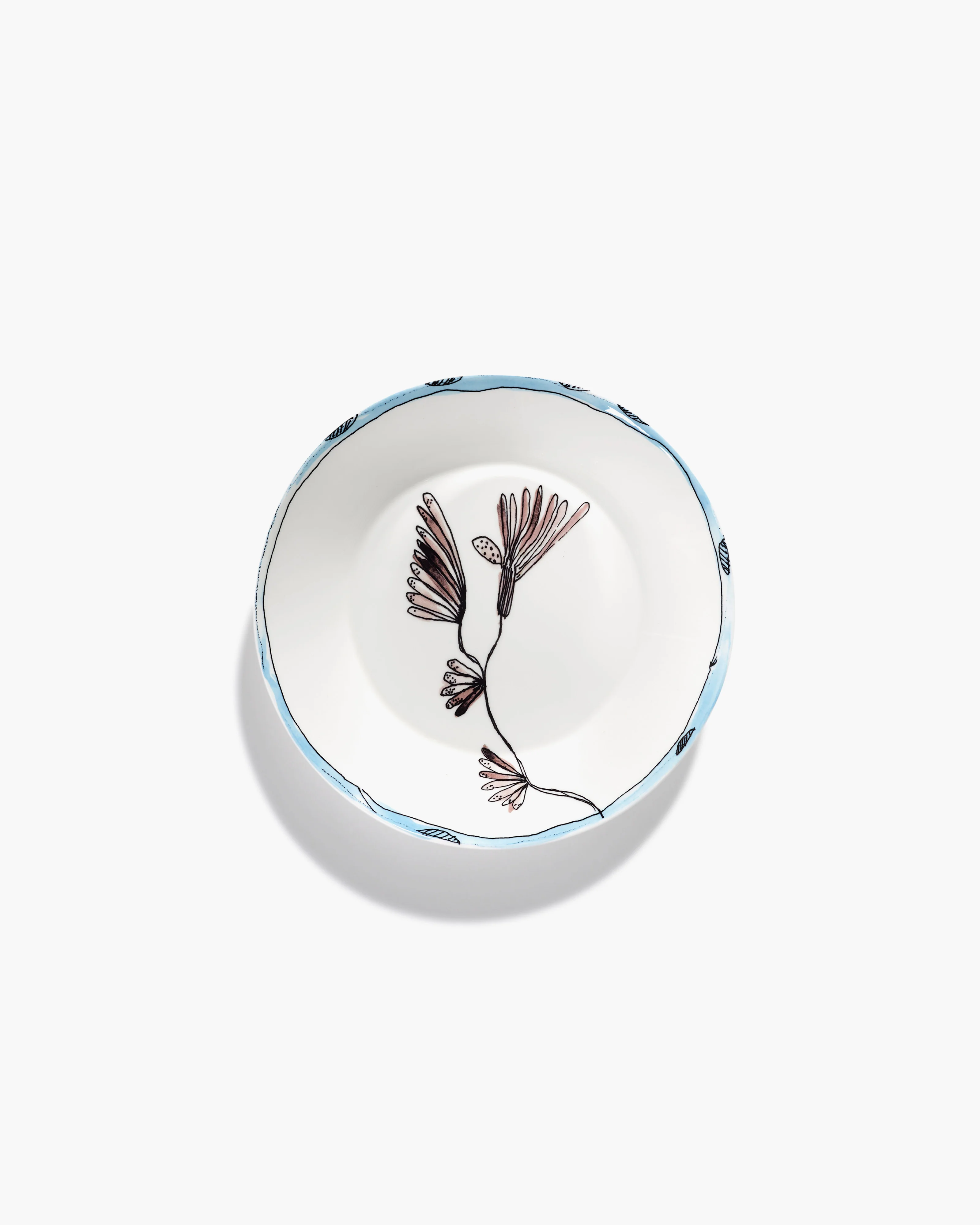 Deep plate M Camelia aubergine Midnight Flowers - Image 2