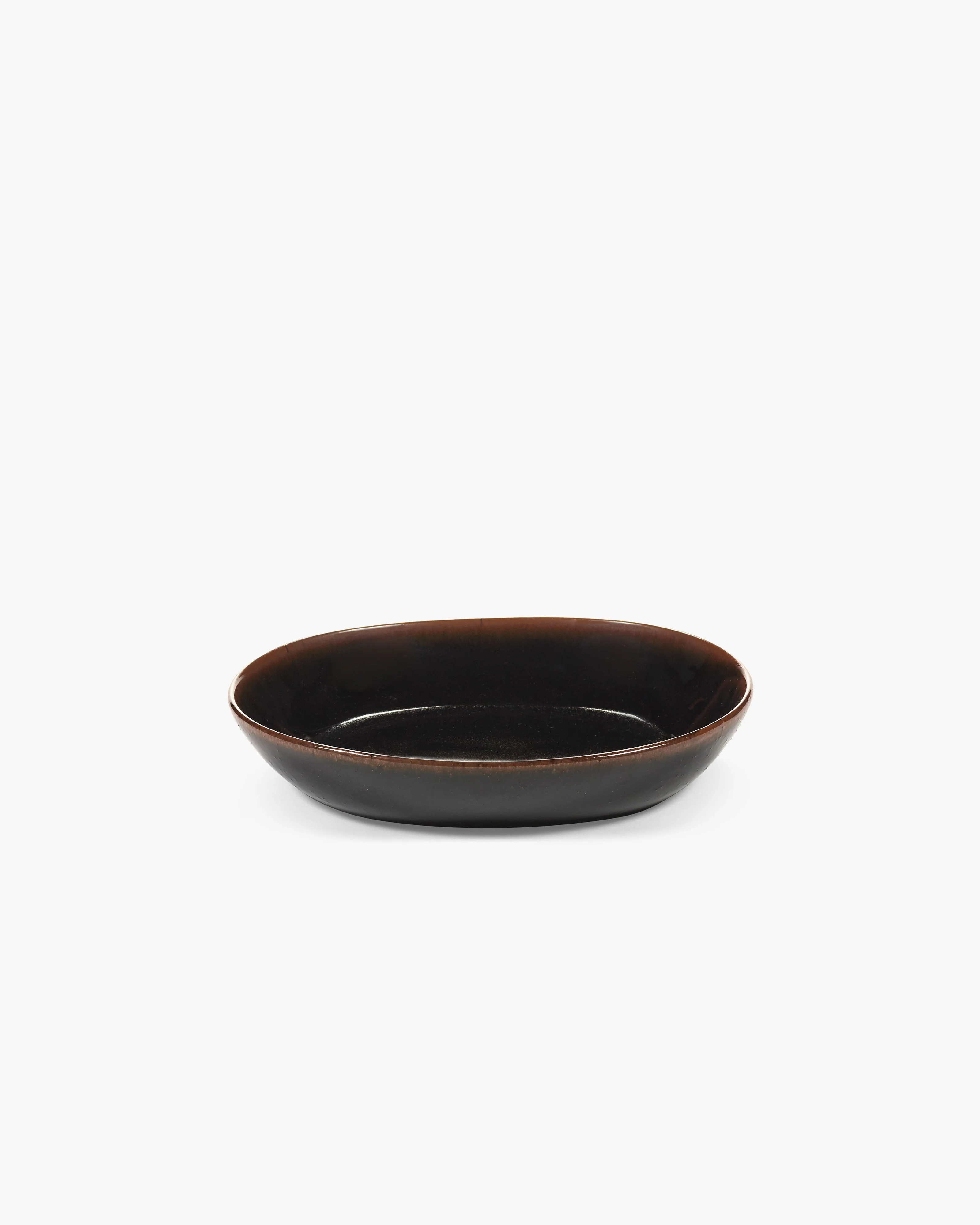 Deep plate M dark brown Out of lines