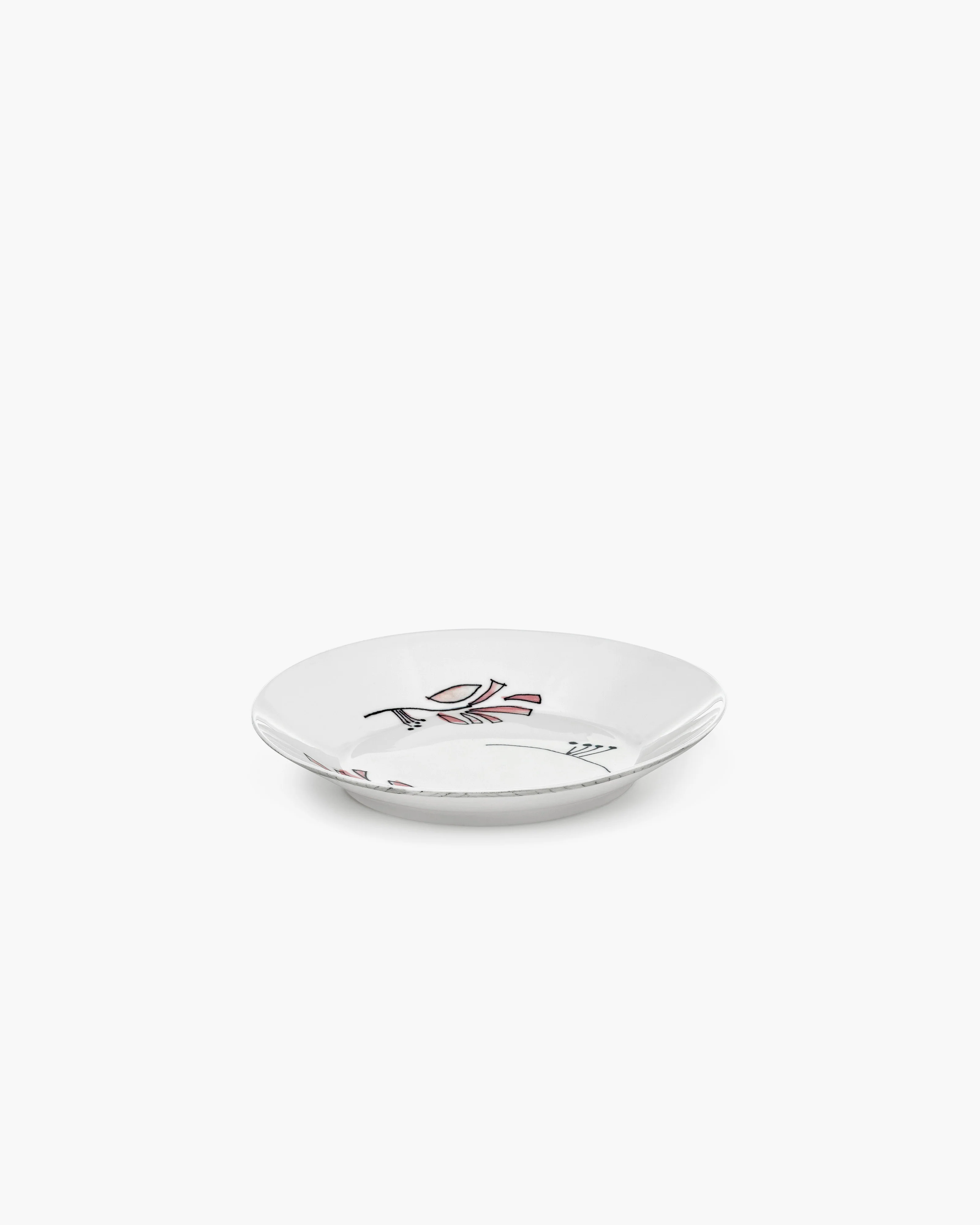 Deep plate M Fiore rosa Midnight Flowers