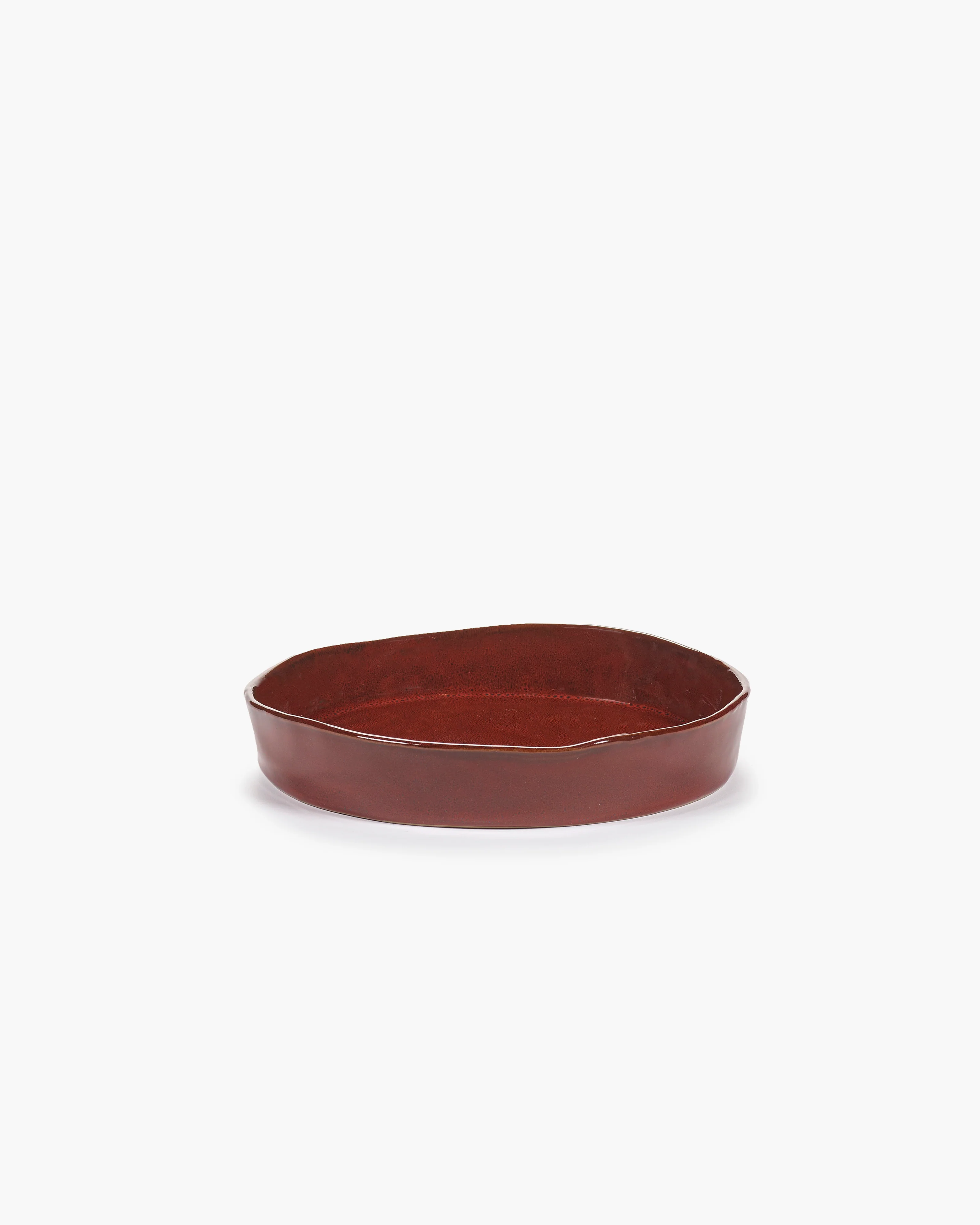 Deep plate M venetian red La Mère