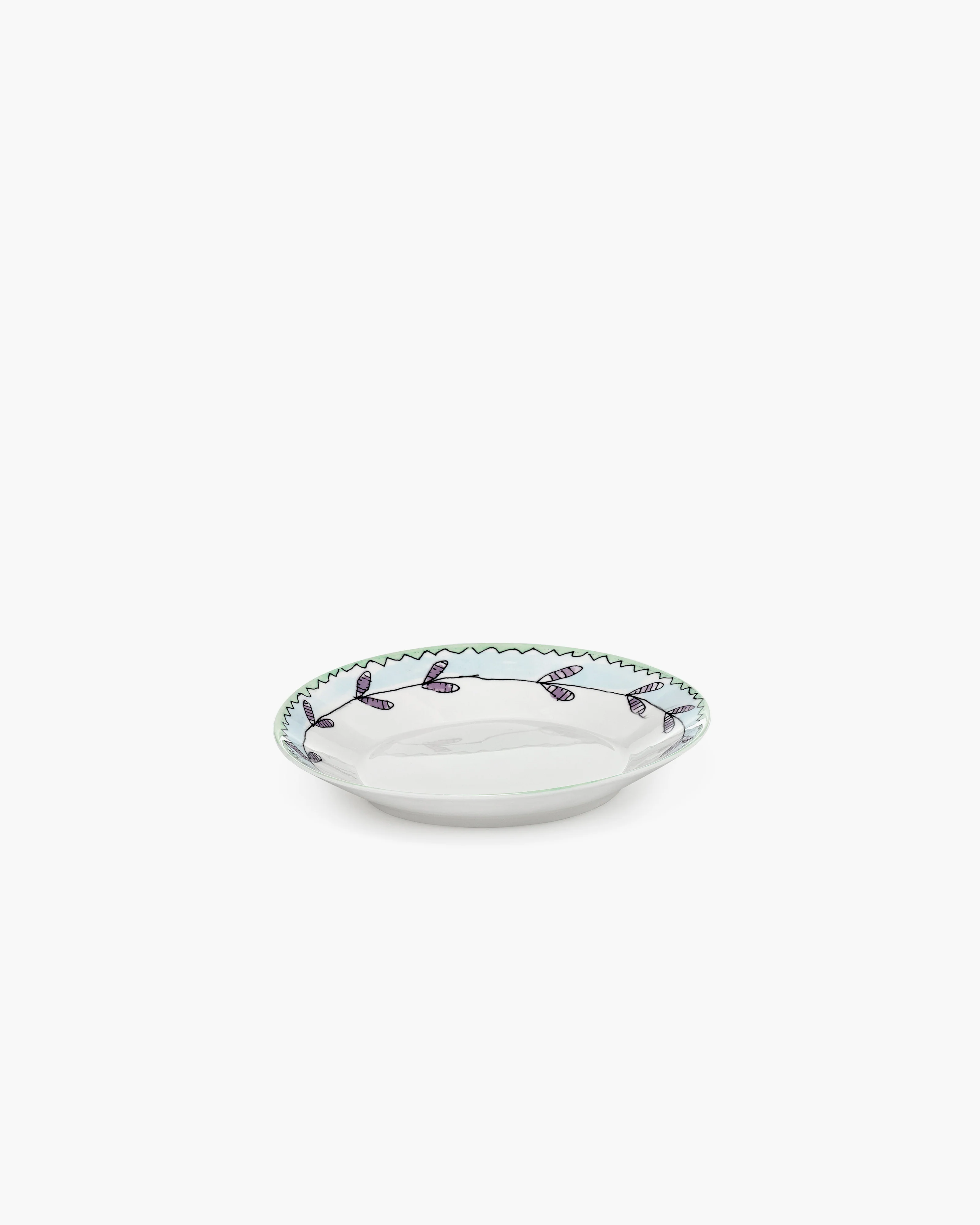 Deep plate S Blossom milk Midnight Flowers