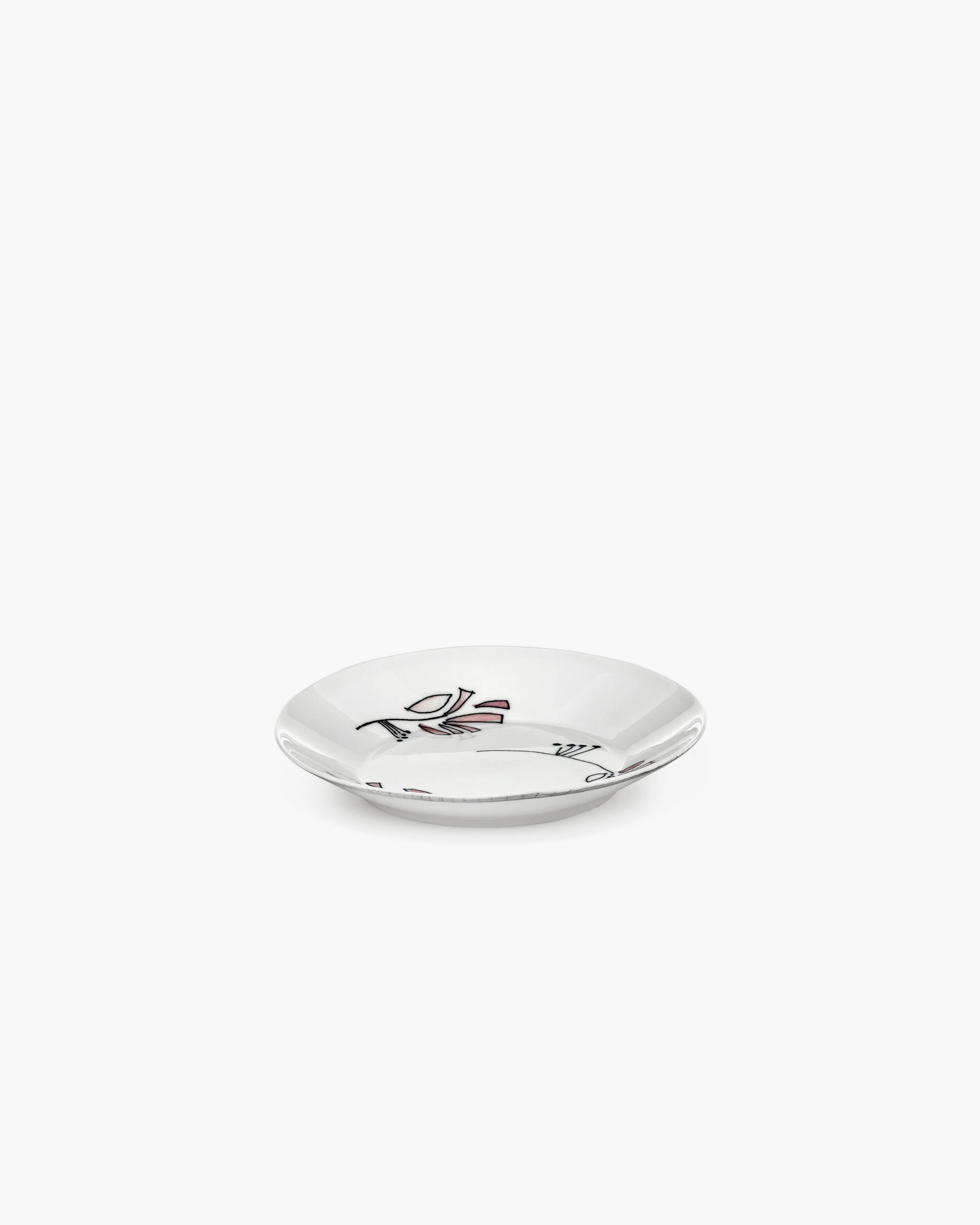 Deep plate S Fiore rosa Midnight Flowers