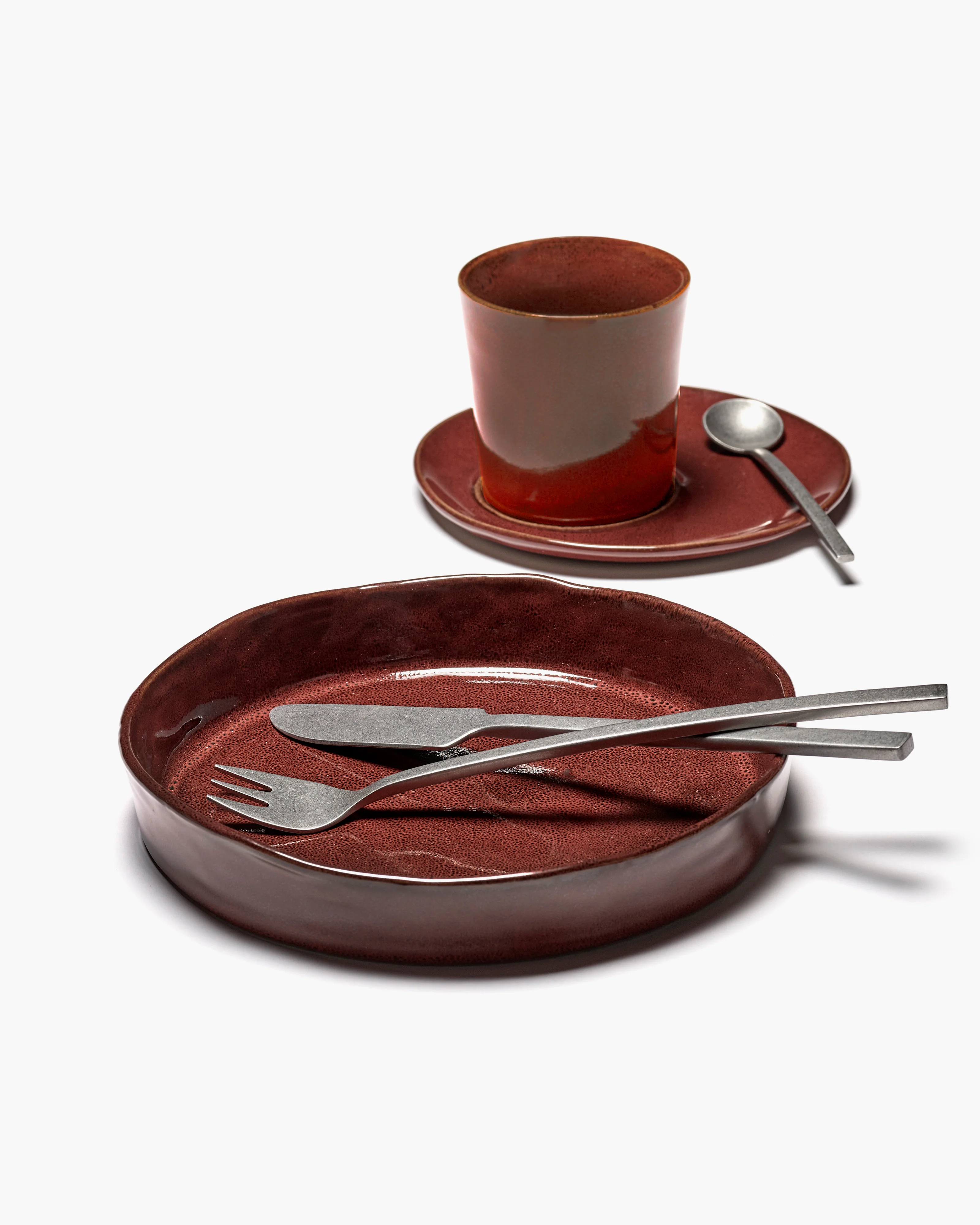 Deep plate S venetian red La Mère - Image 5