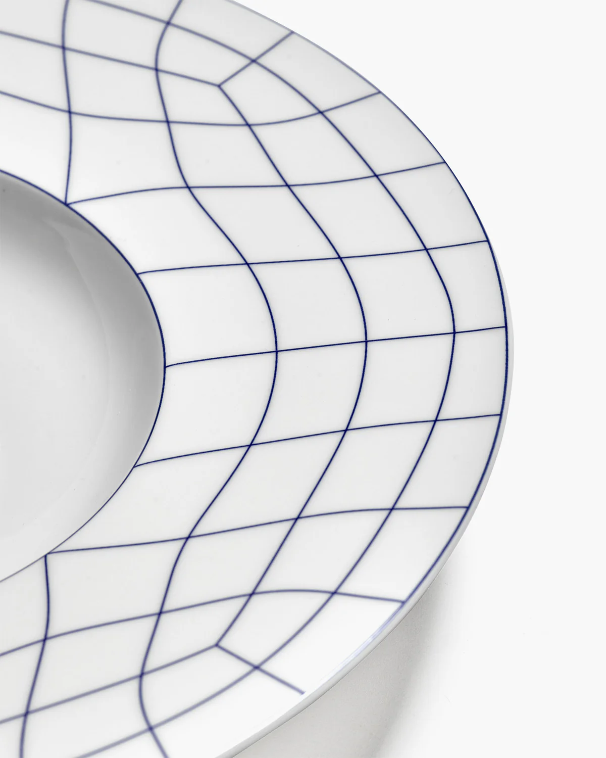 Deep plate wide edge white - blue Nido - Image 4