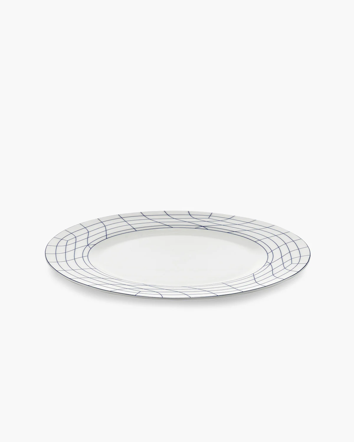 Dinner plate 02 white - blue Nido - Image 3
