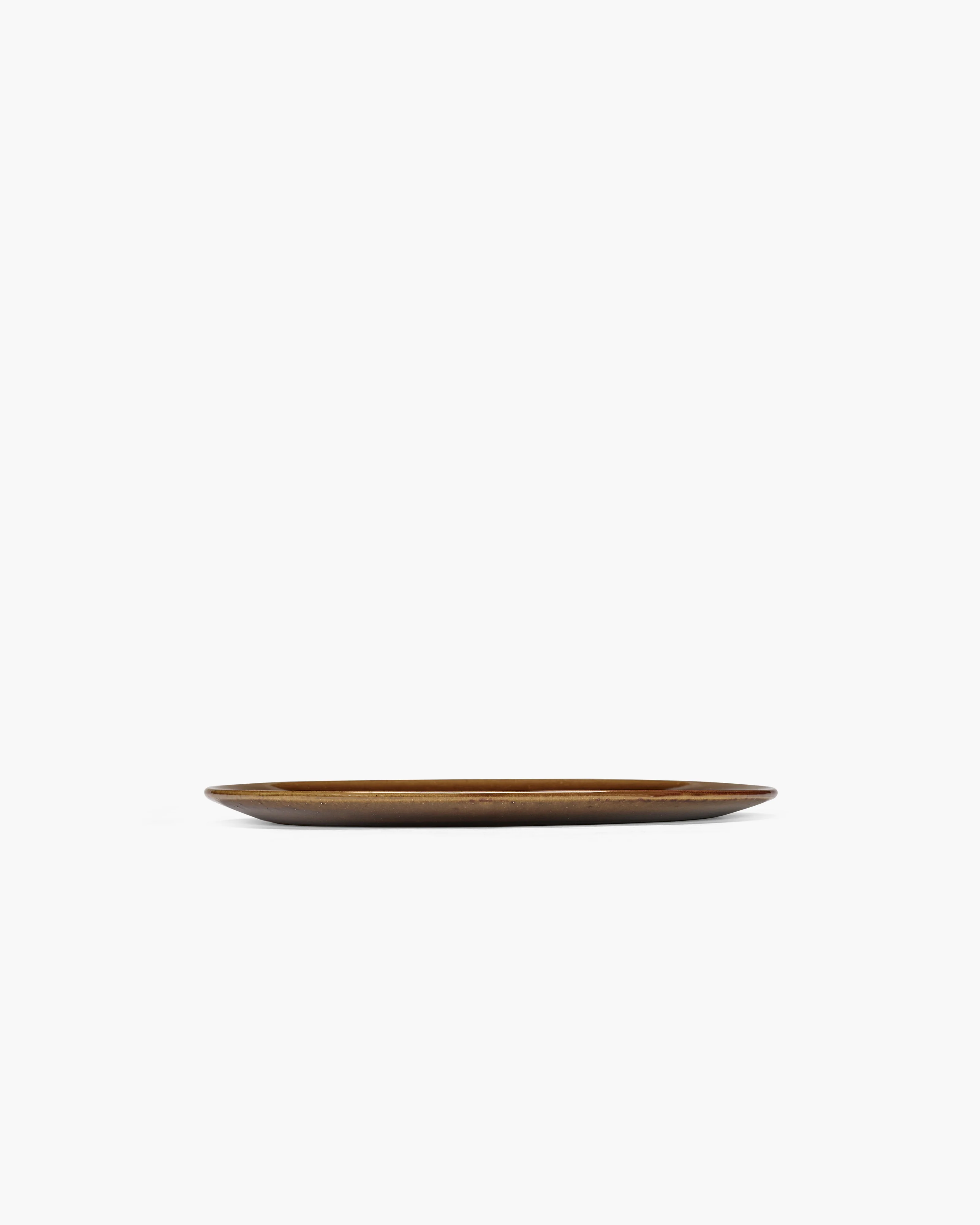 Dinner plate ocher Out of lines - Image 4