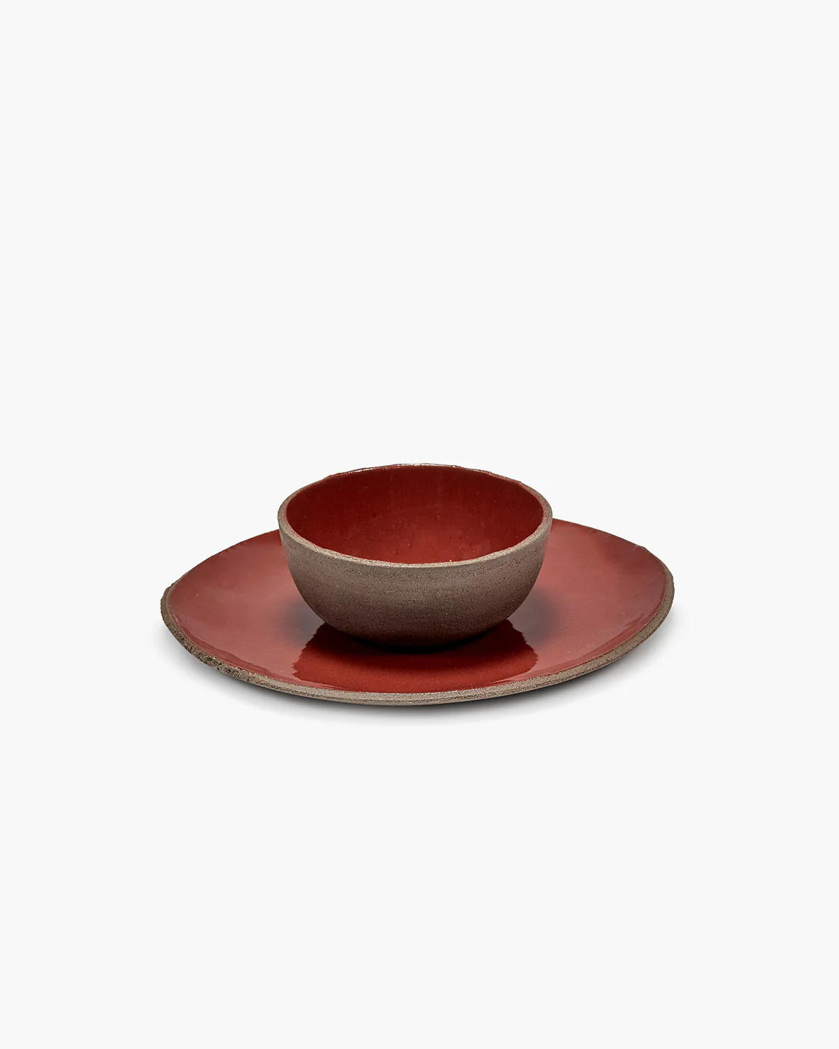 Dinner plate vermillon red FCK - Image 4