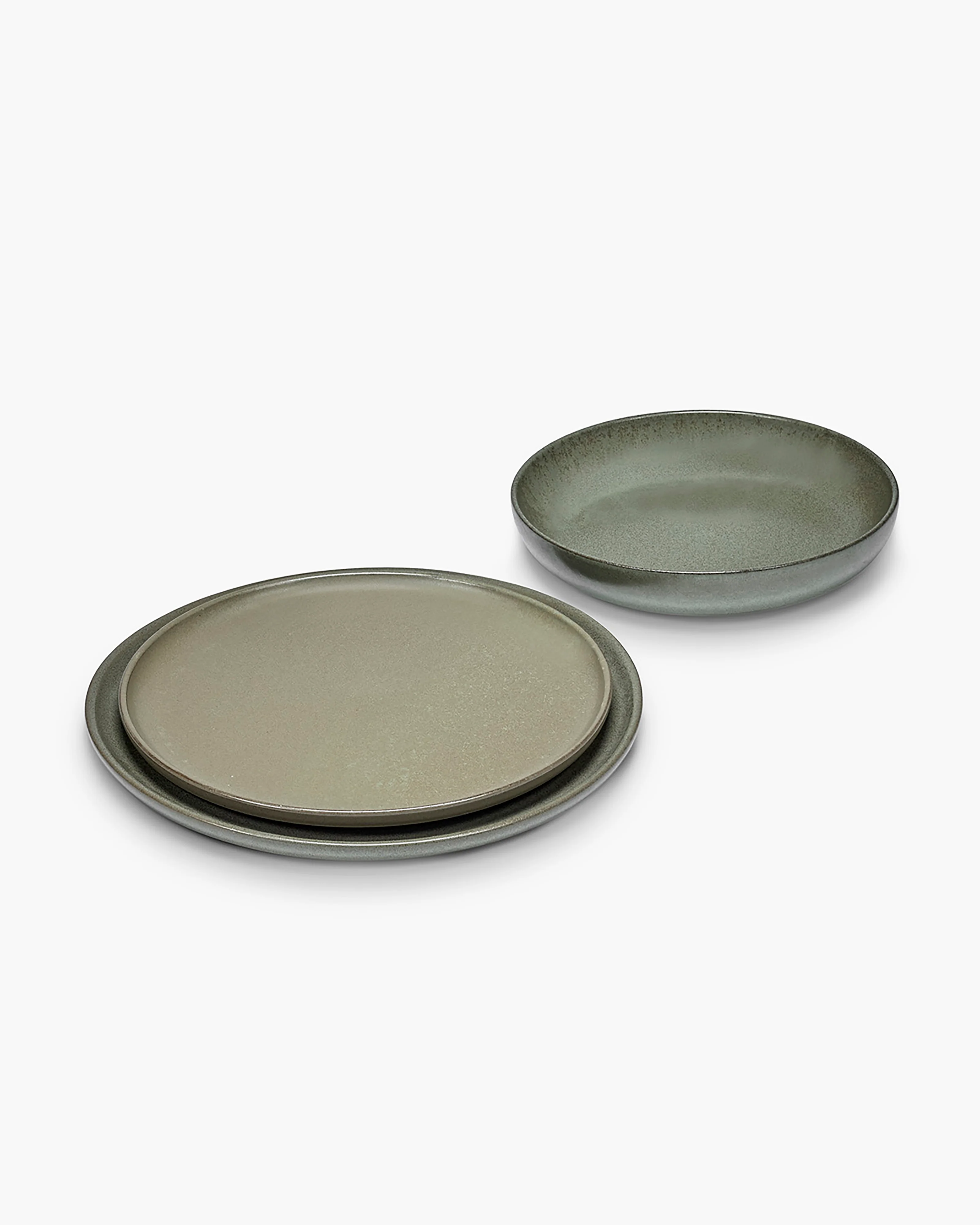 Dinner Set 12 pieces camogreen Surface - Image 3