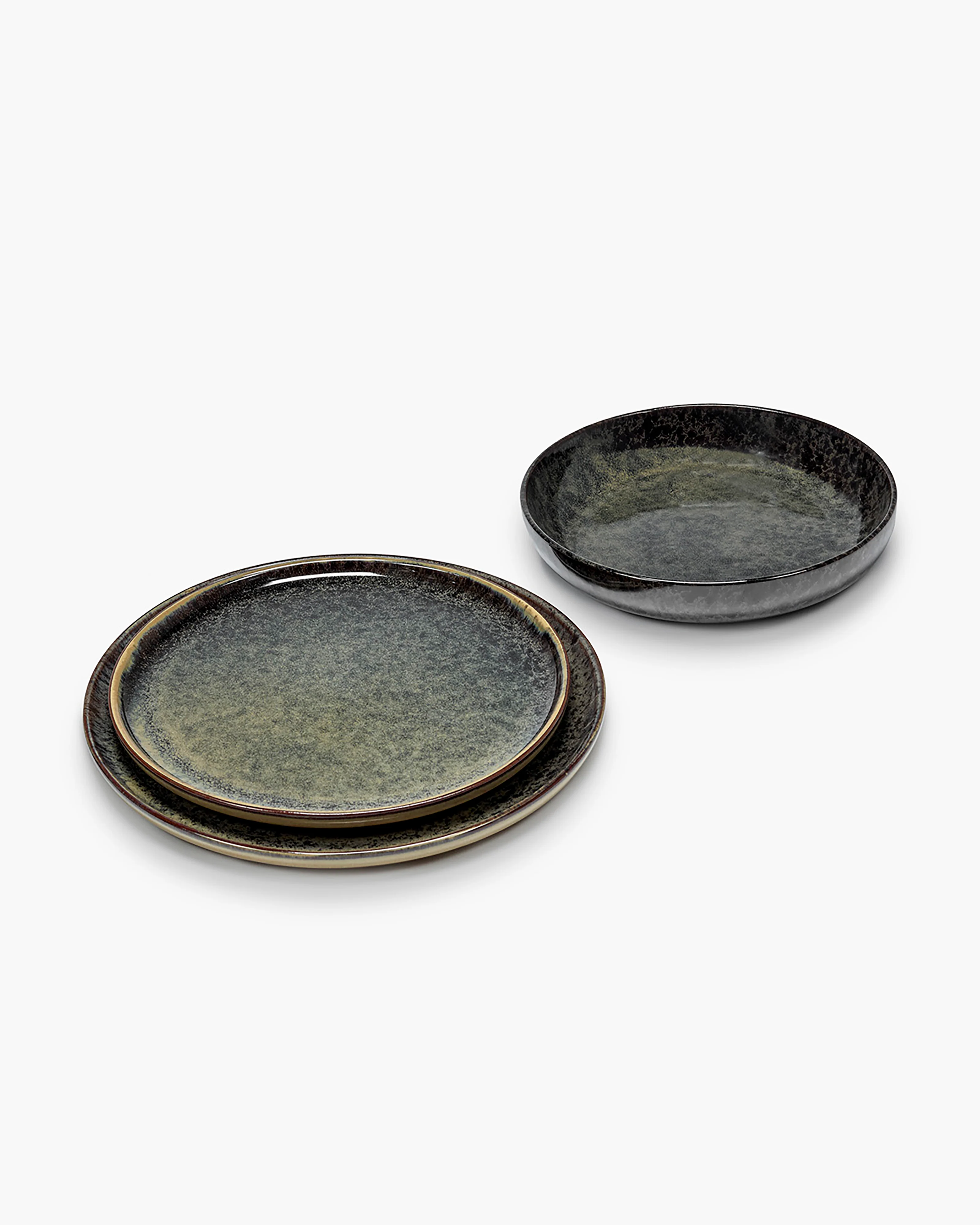Dinner Set 12 pieces indi gray Surface - Image 3