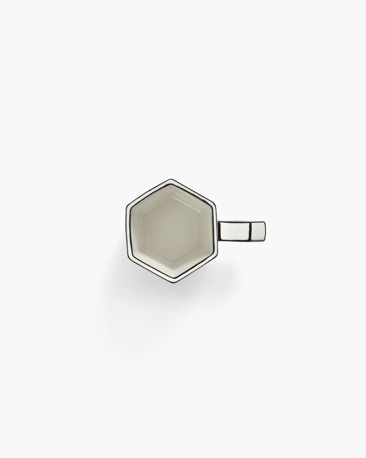 Double espresso cup white - black Carte Blanche - Image 3