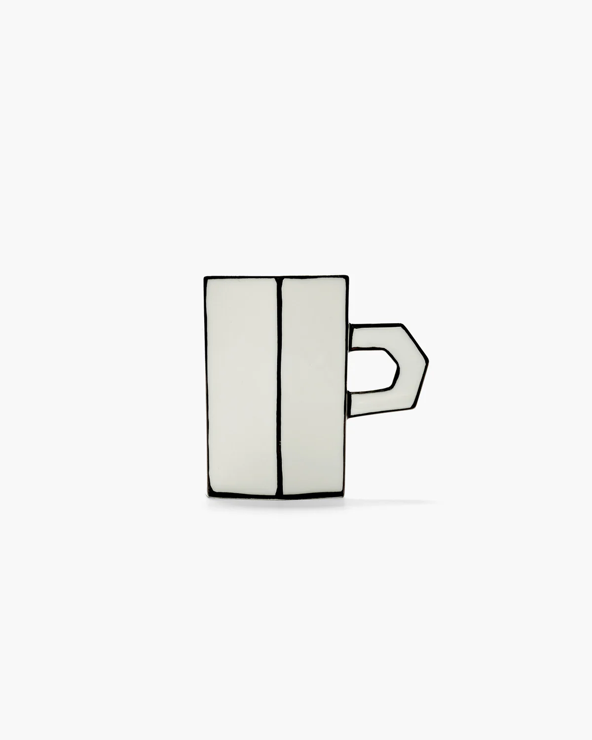 Double espresso cup white - black Carte Blanche - Image 4
