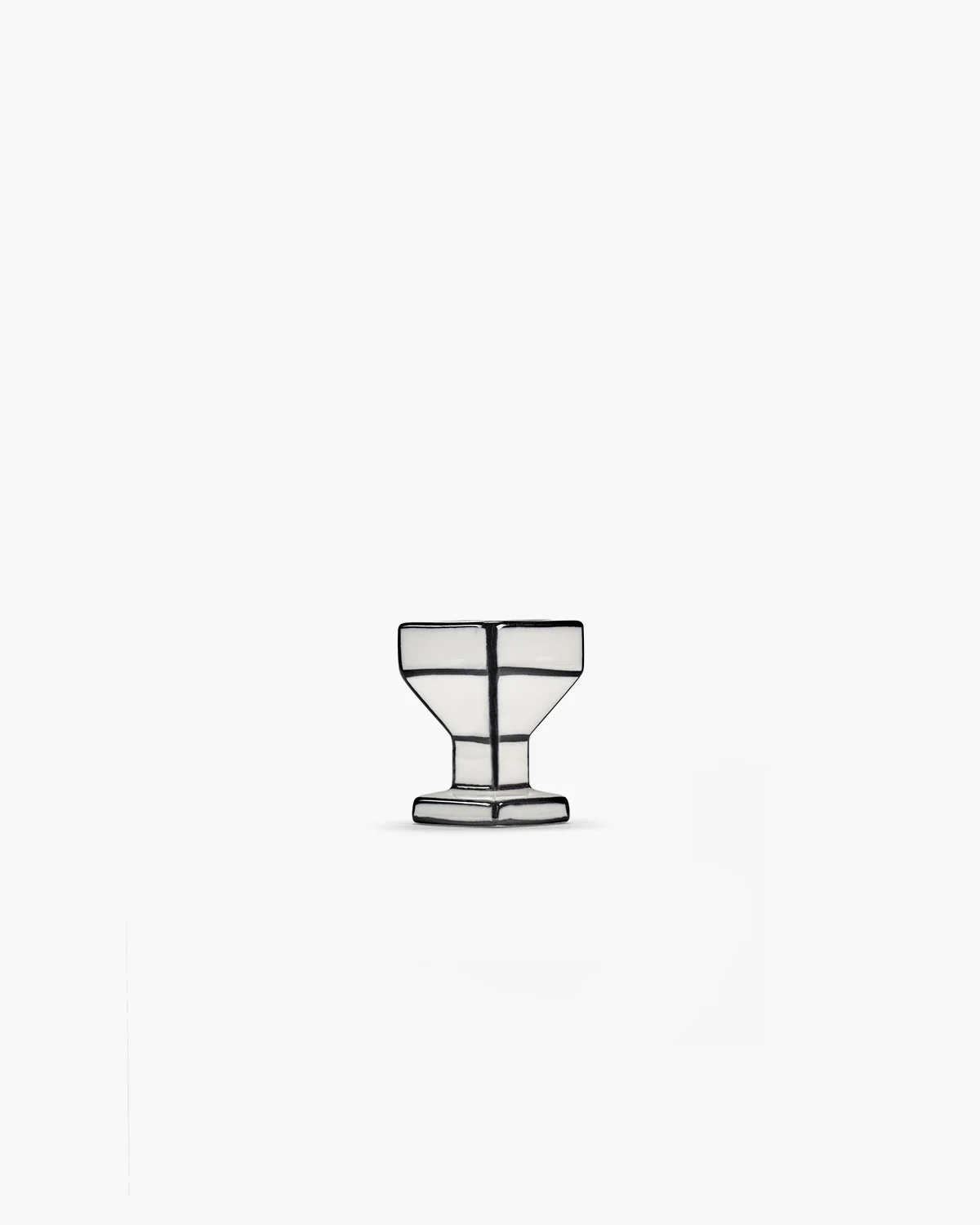 Egg cup white - black Carte Blanche - Image 4