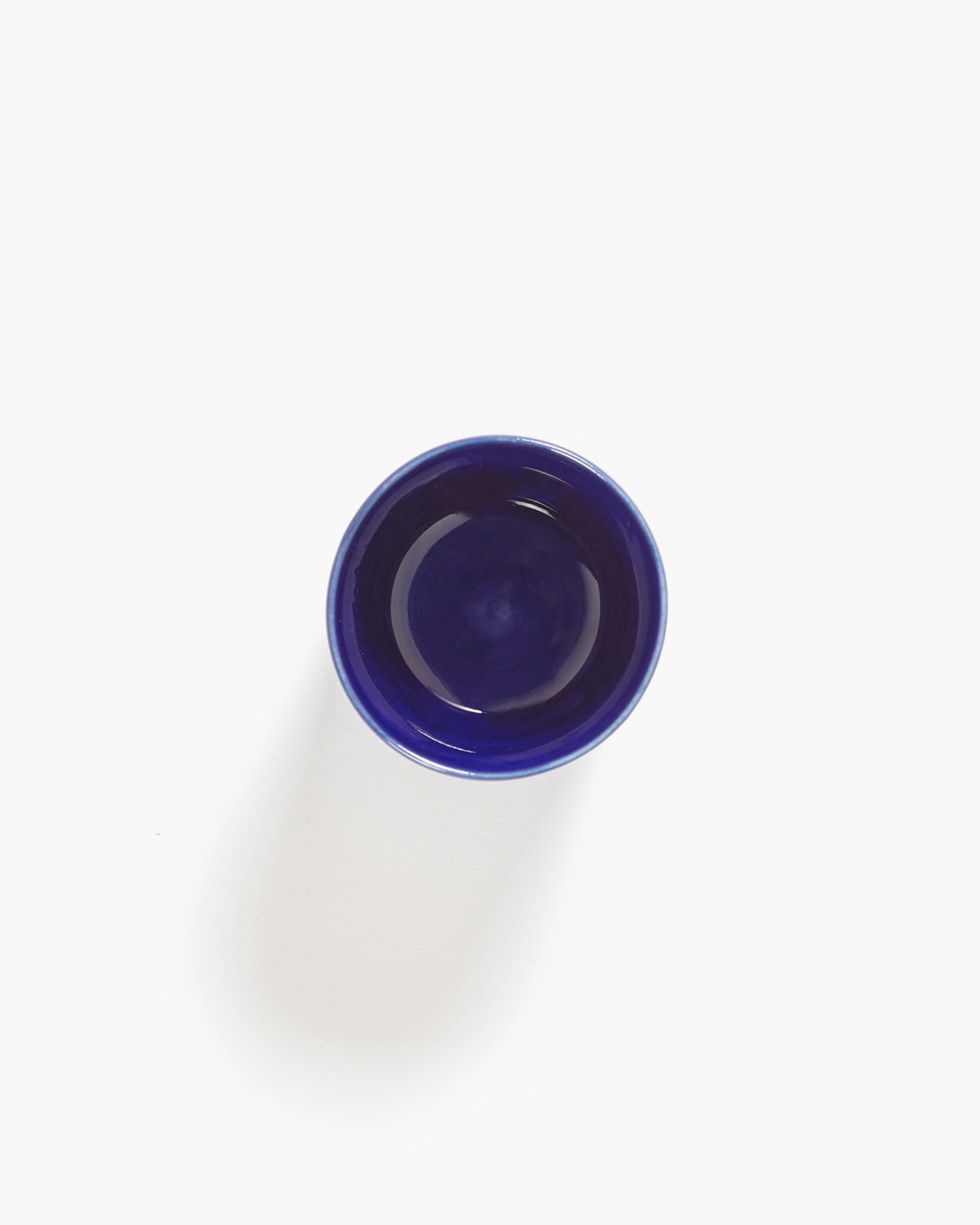 Espresso cup 15cl dark blue - white stripes Feast - Image 2