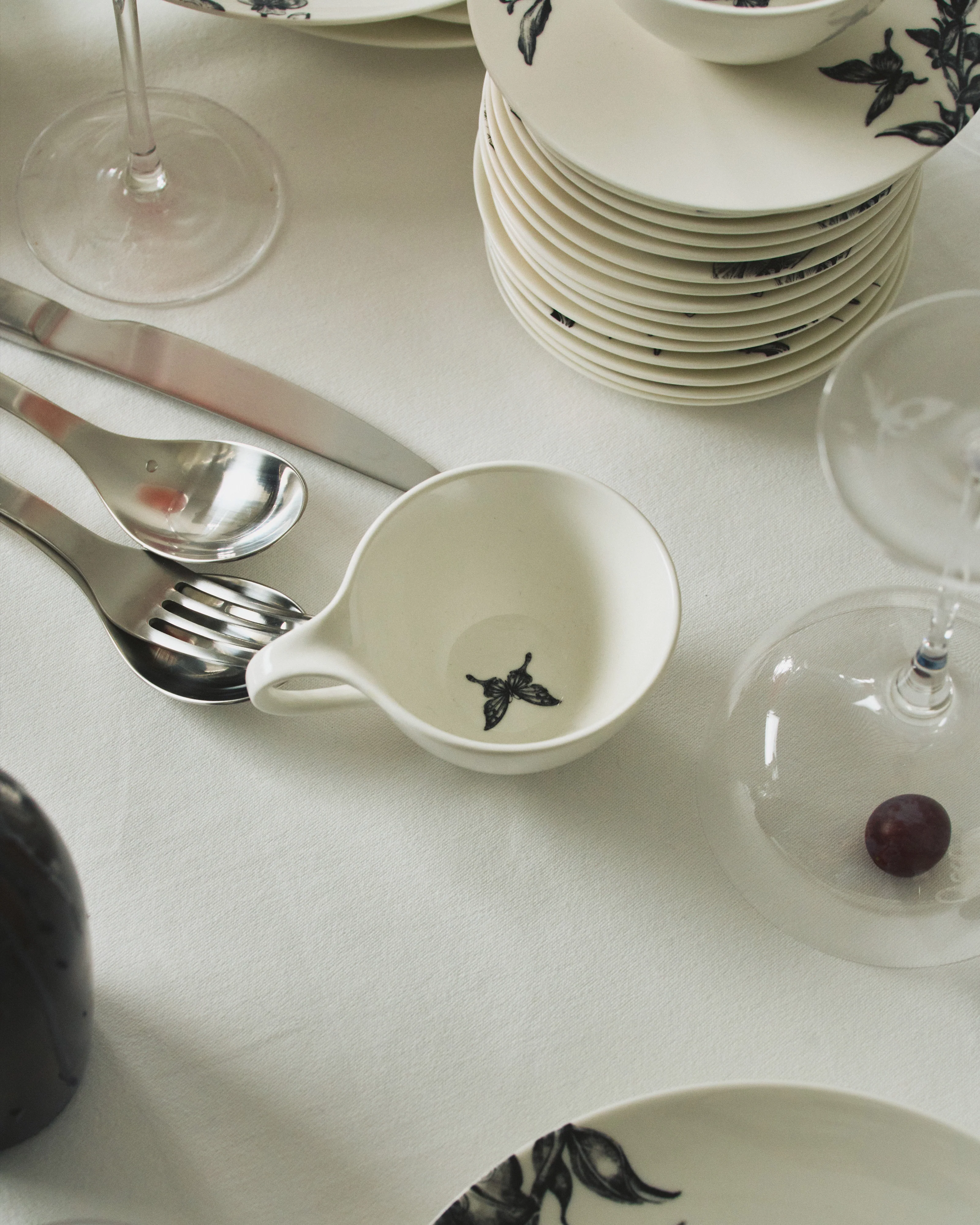 Espresso cup butterfly white - black Unity - Image 2