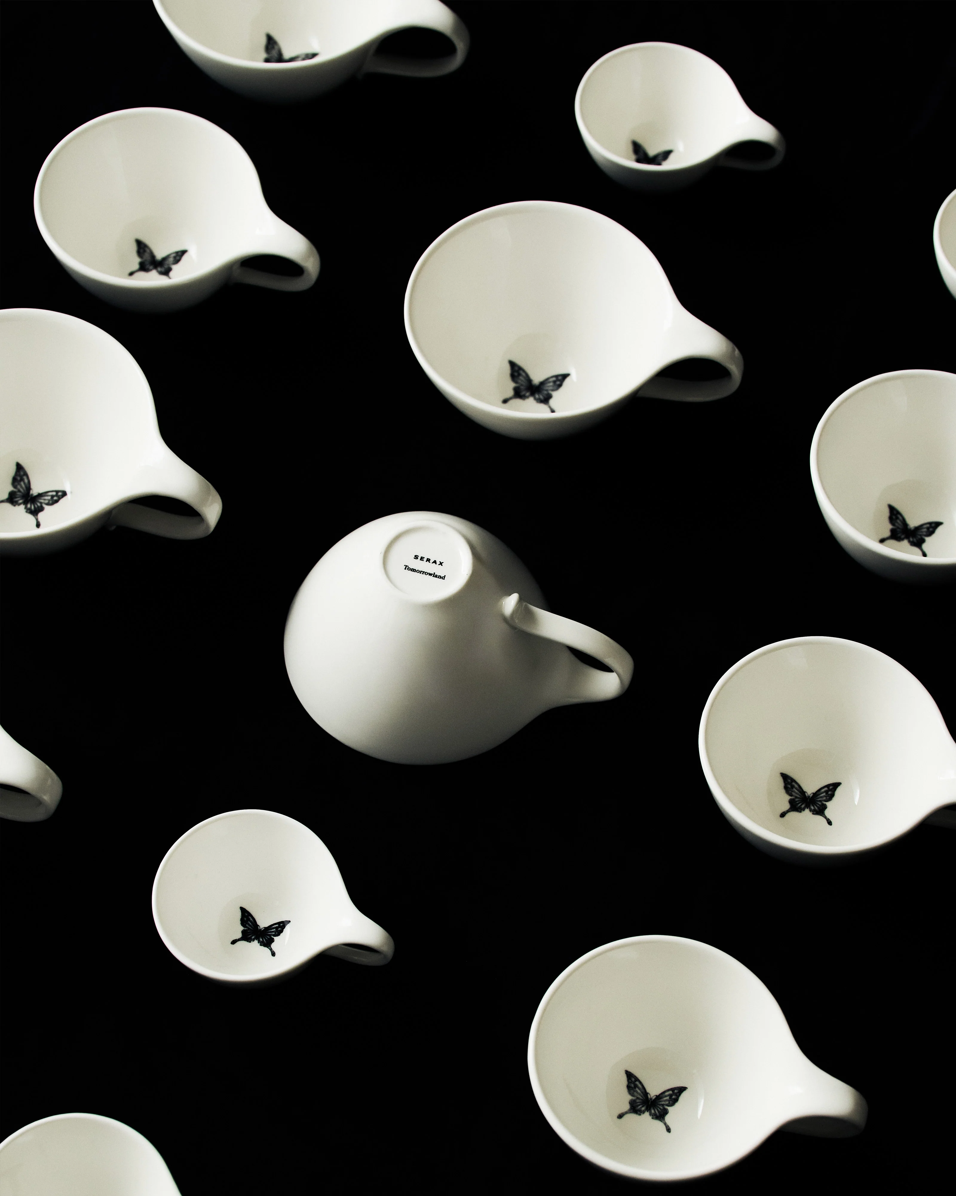 Espresso cup butterfly white - black Unity - Image 6