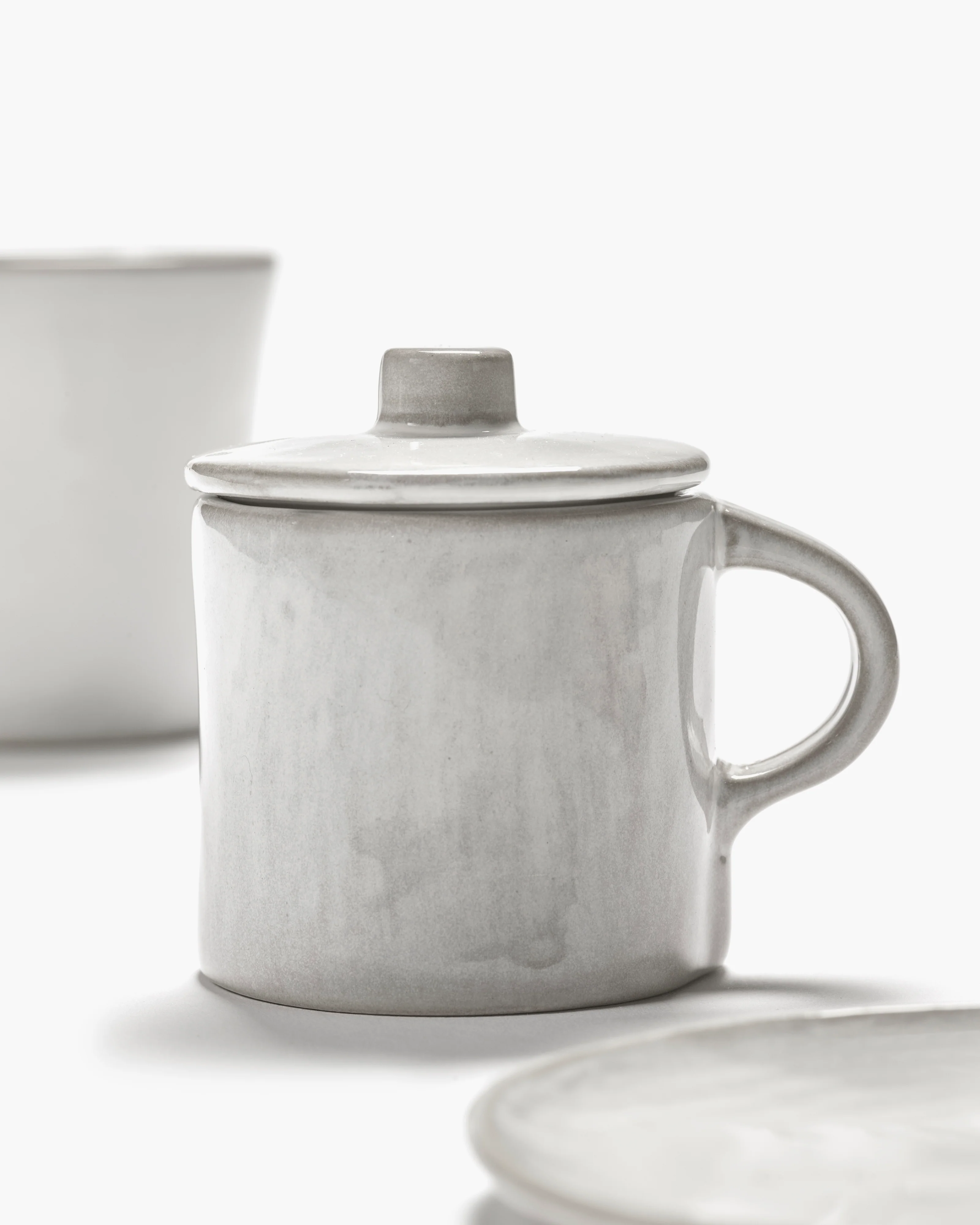 Espresso cup with lid off-white La Mère - Image 4
