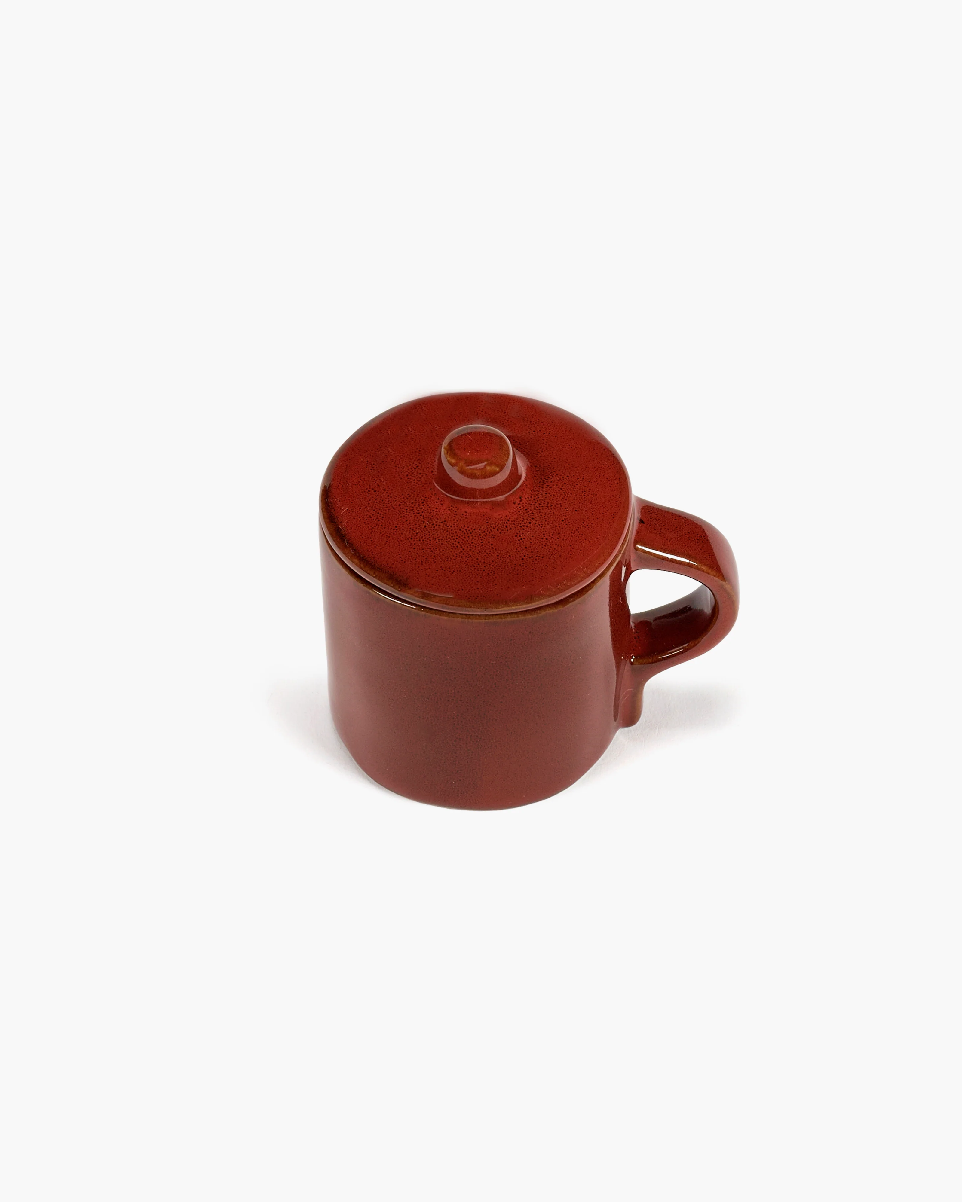 Espresso cup with lid venetian red La Mère - Image 4