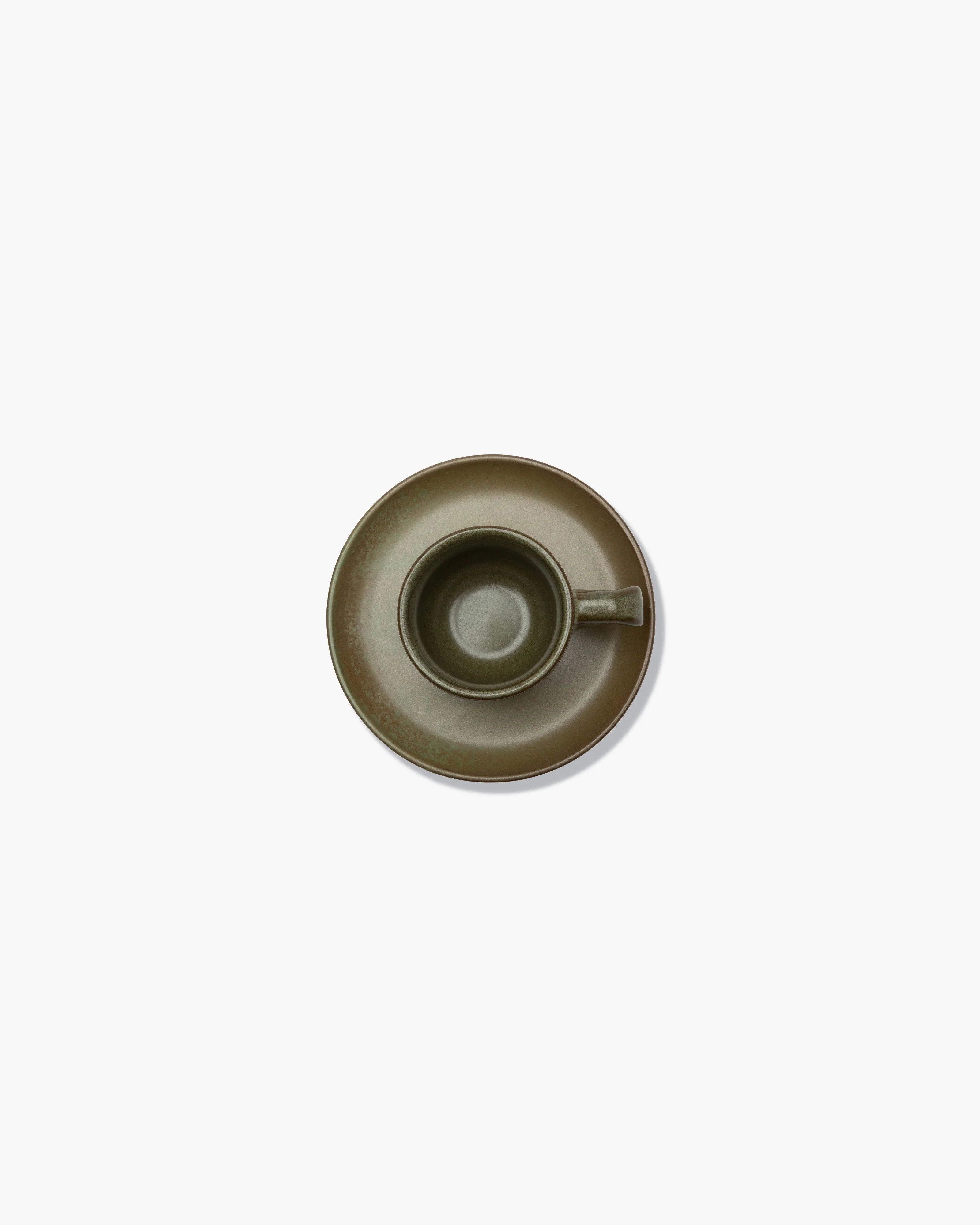 Espresso cup with saucer camogreen Surface - Image 3