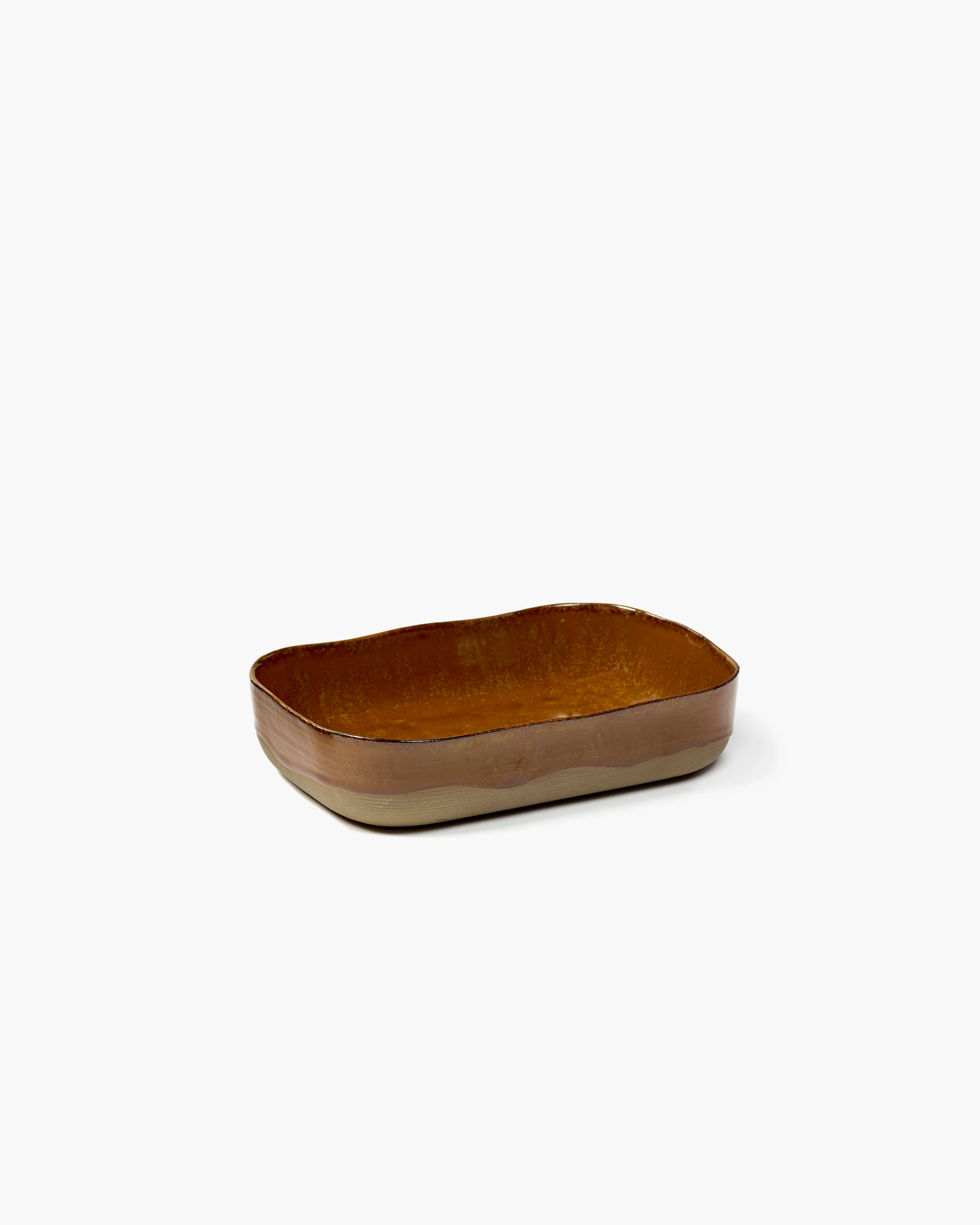 Extra deep plate n°5 L brown La nouvelle table