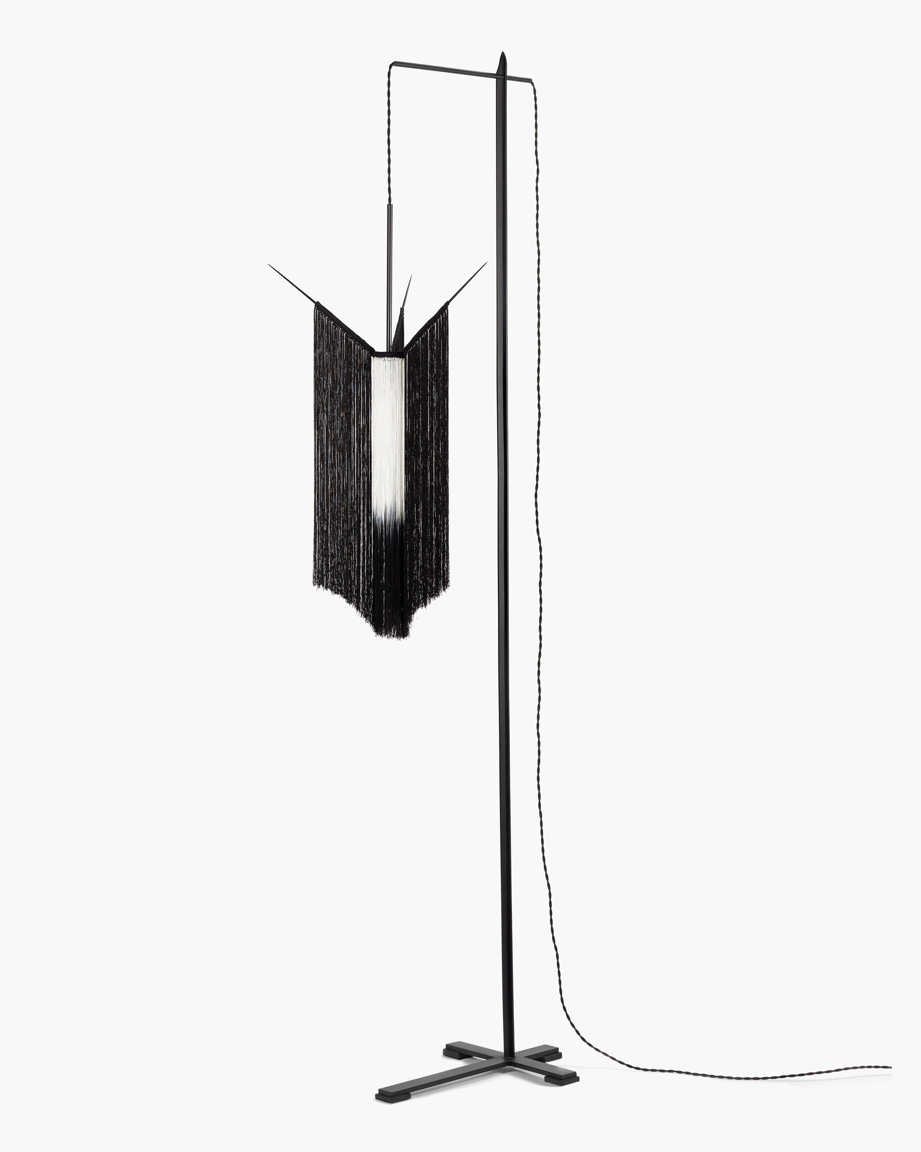 Floor lamp black/white Chan 2