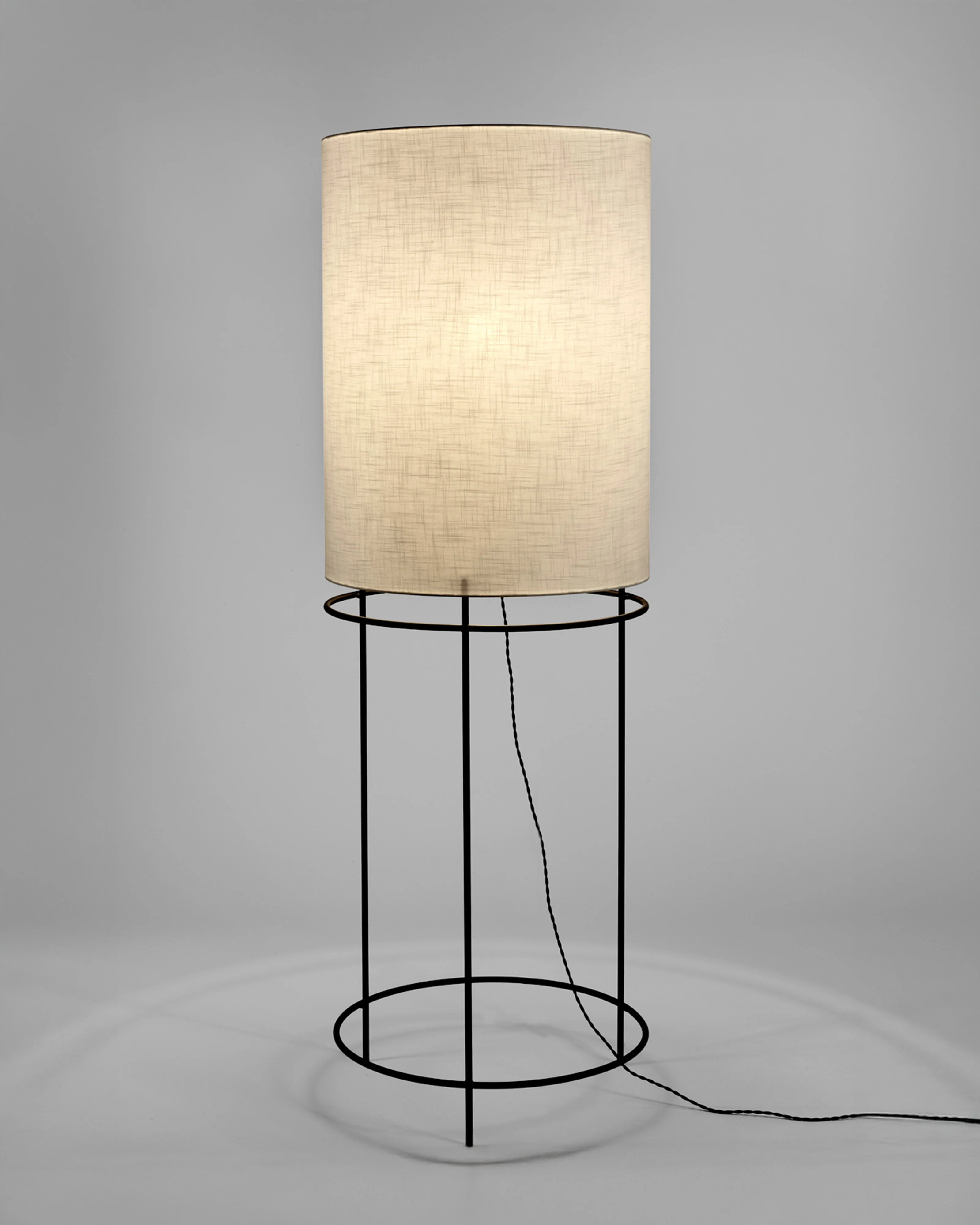 Floor lamp Cylinder 03 black - white - Image 2