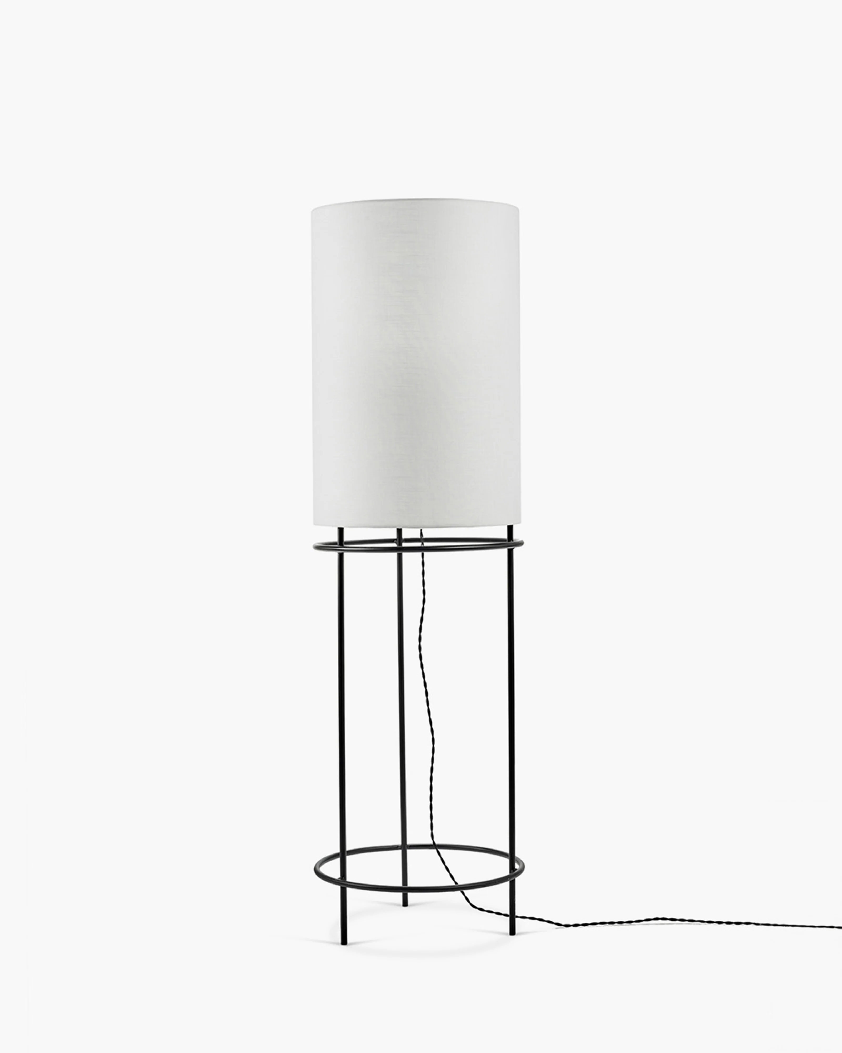 Floor lamp Cylinder 04 black - white