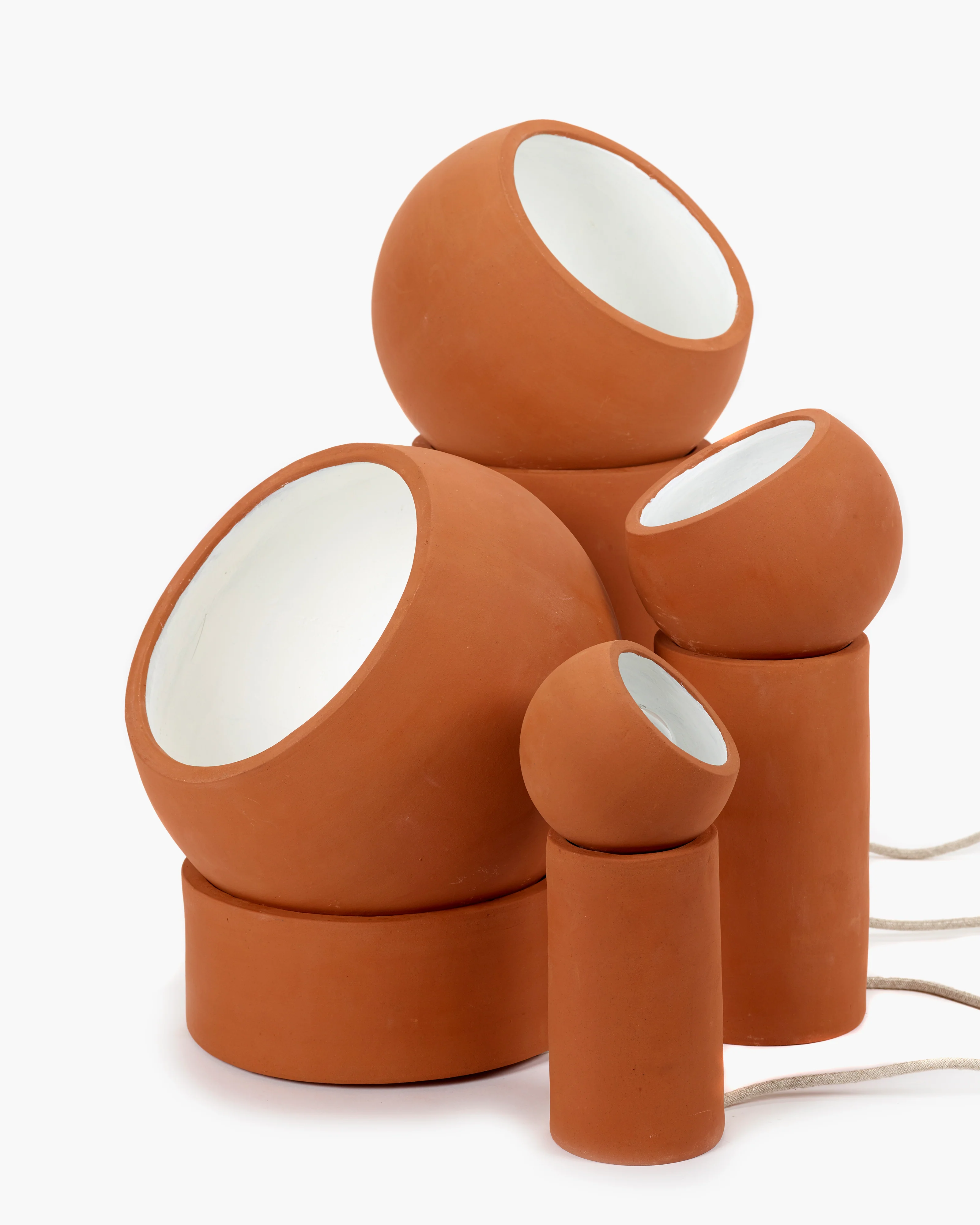 Floor lamp low terracotta - Image 4
