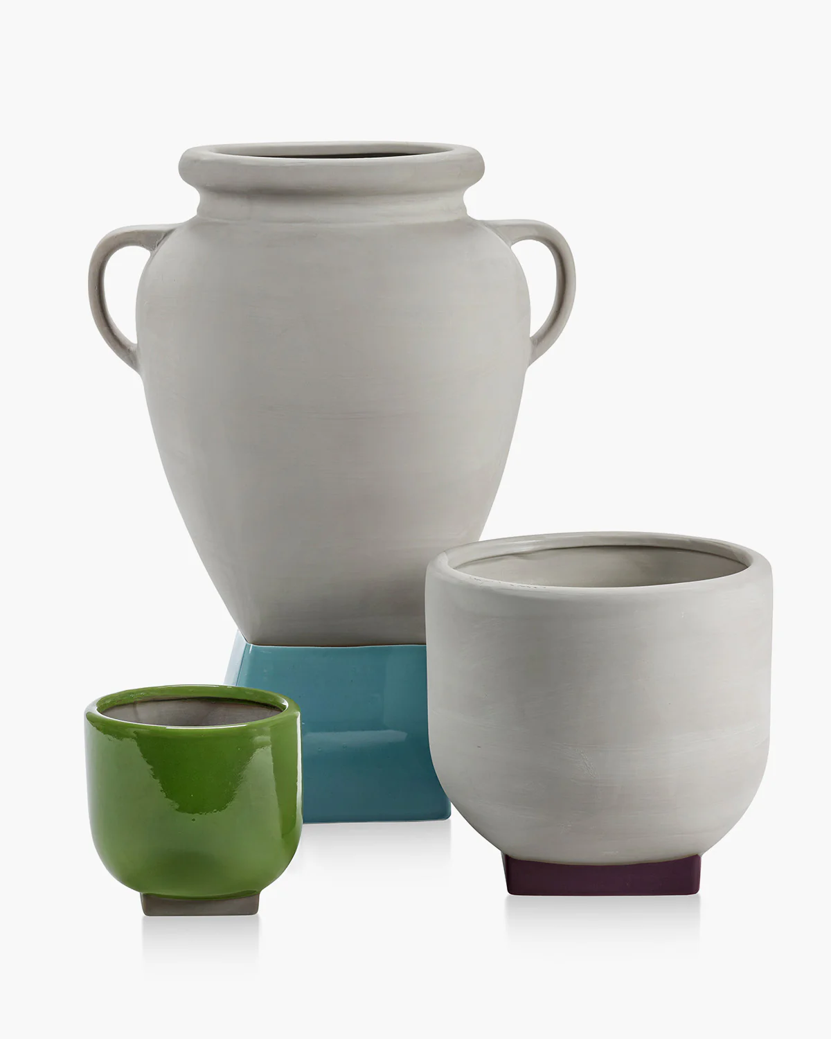 Flower pot 01 green - grey Rosamar - Image 4
