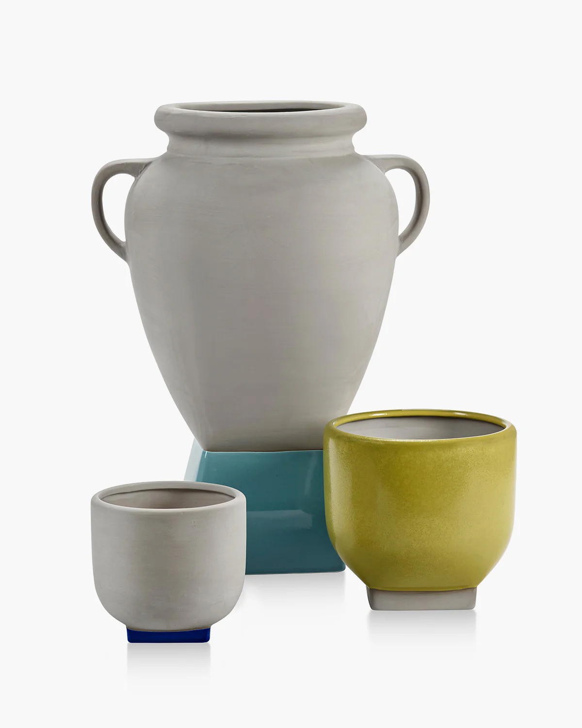 Flower pot 01 grey - dark blue Rosamar - Image 5