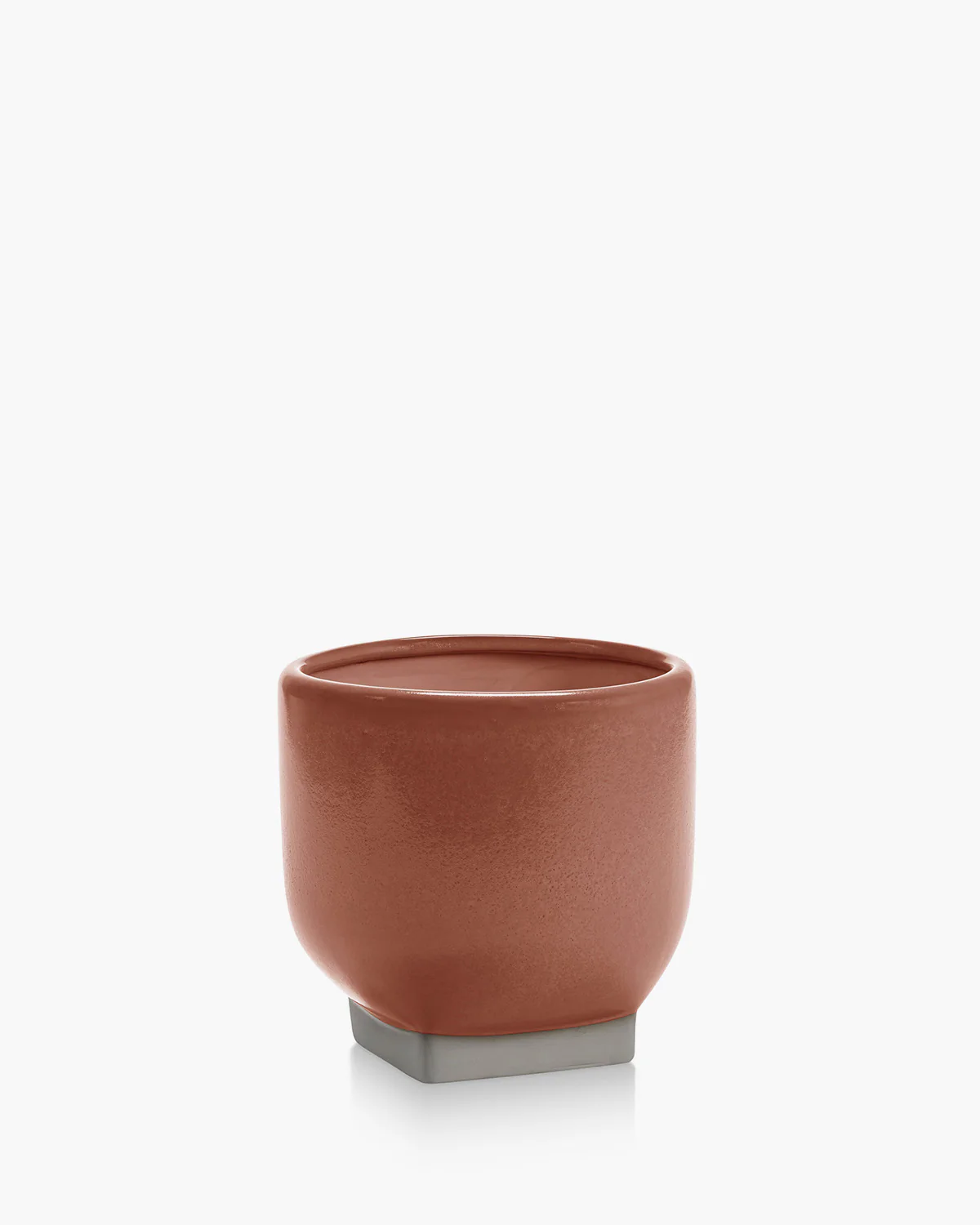 Flower pot 02 orange - grey Rosamar