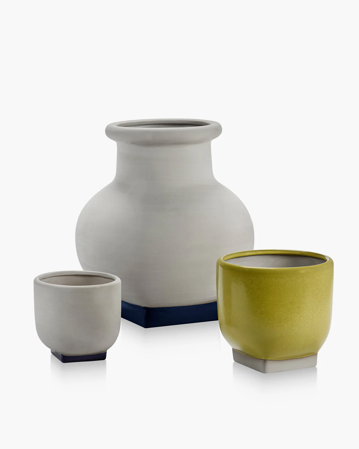 Flower pot 02 yellow - grey Rosamar - Image 4