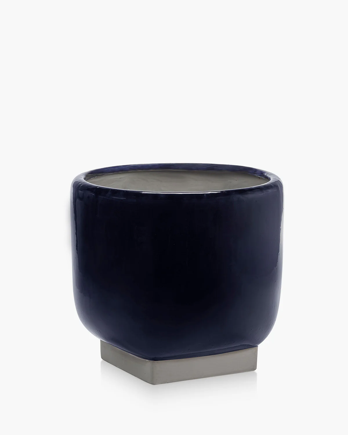 Flower pot 05 dark blue - grey Rosamar
