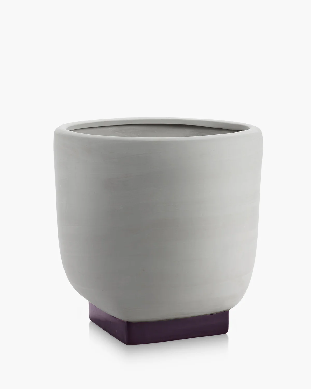 Flower pot 06 grey - purple Rosamar