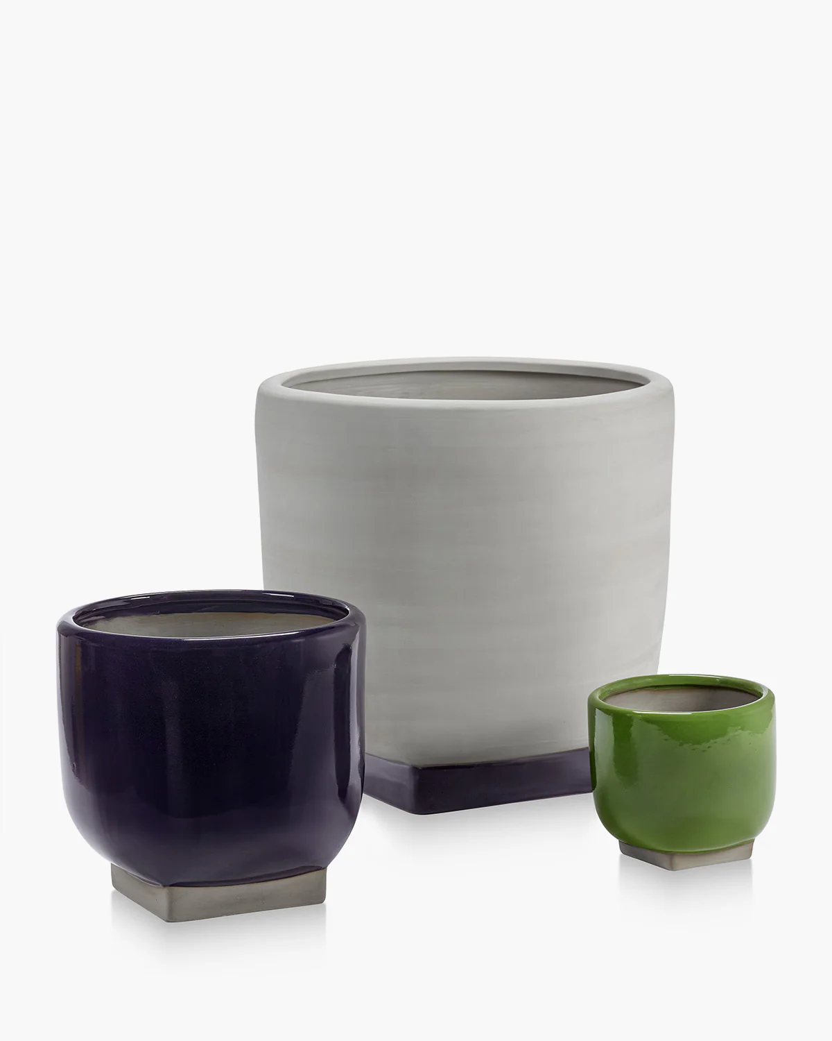 Flower pot 06 grey - purple Rosamar - Image 3