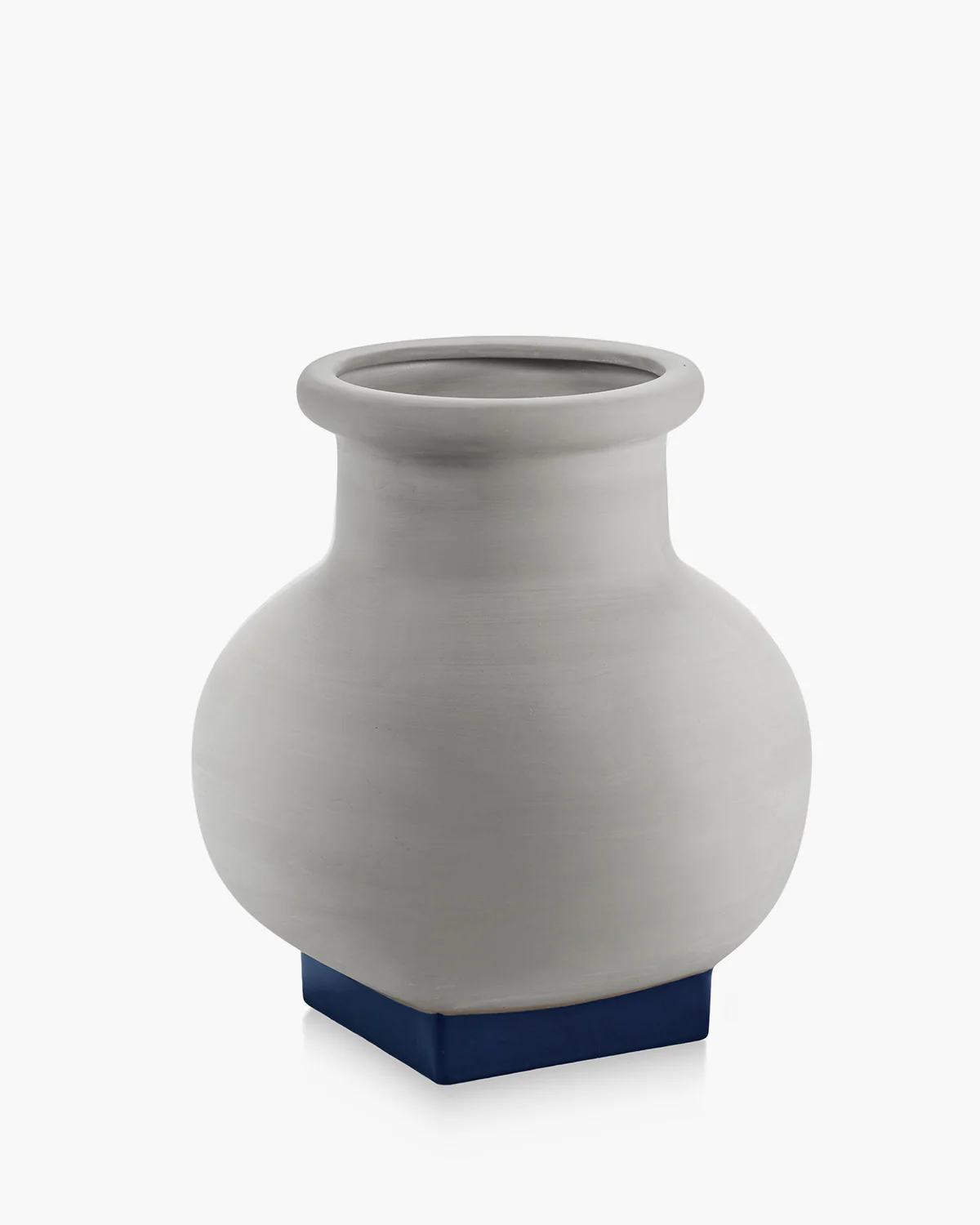 Flower pot 07 grey - dark blue Rosamar