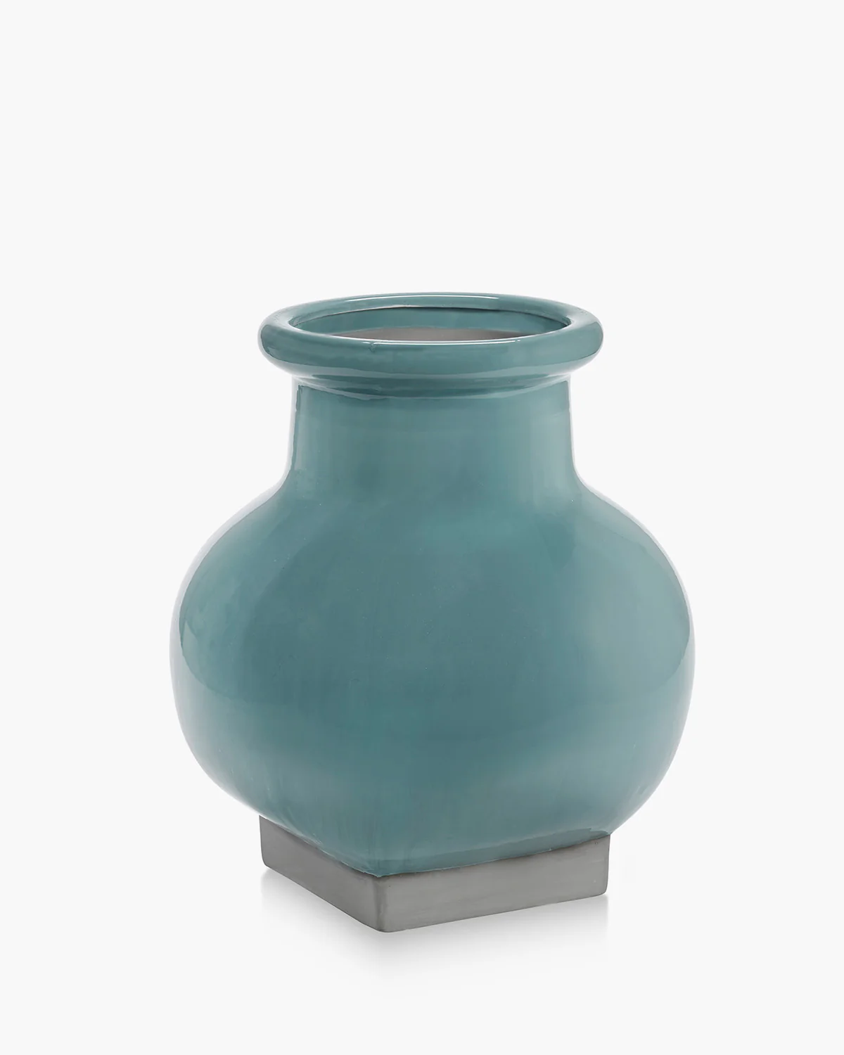 Flower pot 07 turquoise - grey Rosamar
