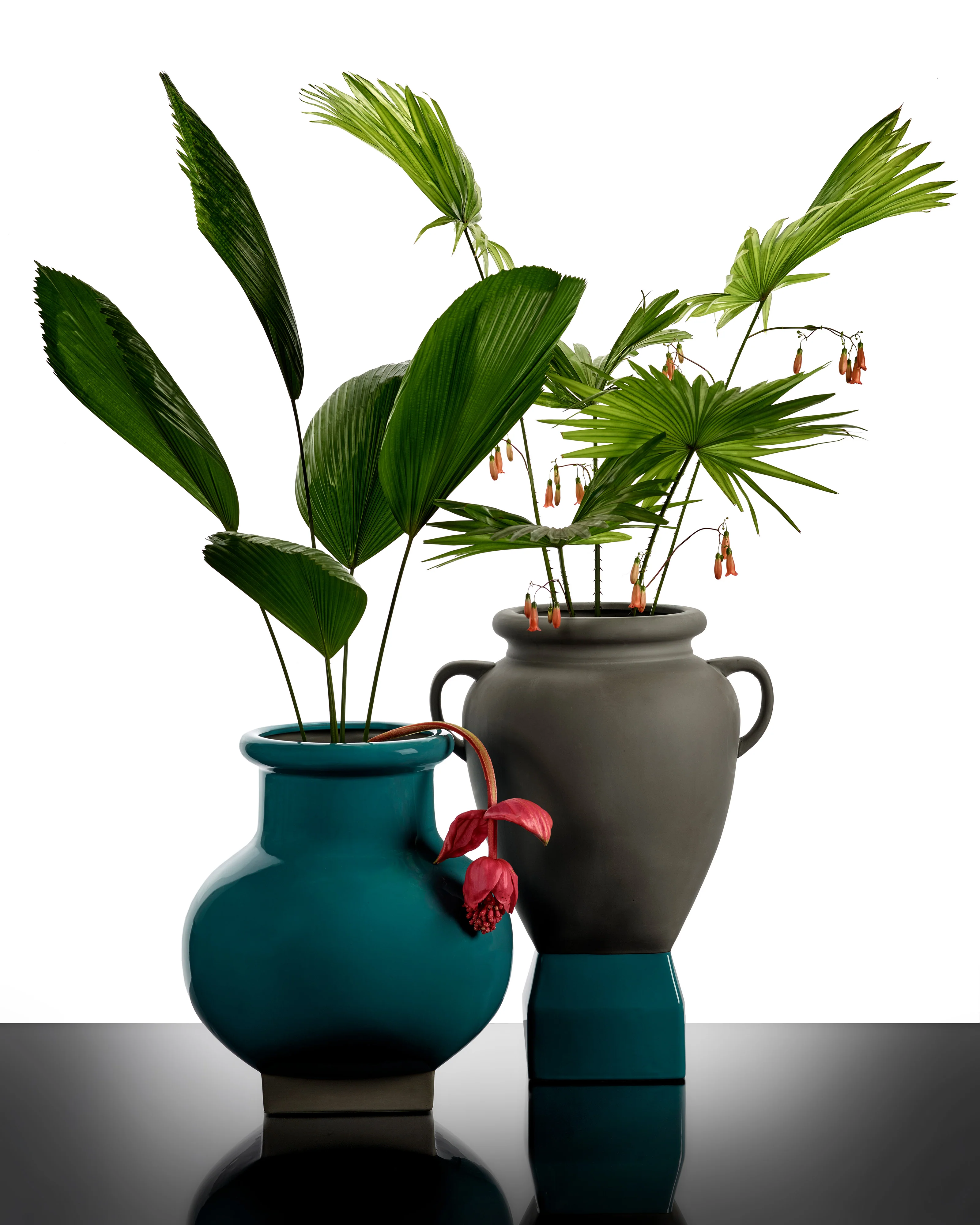 Flower pot 07 turquoise - grey Rosamar - Image 2