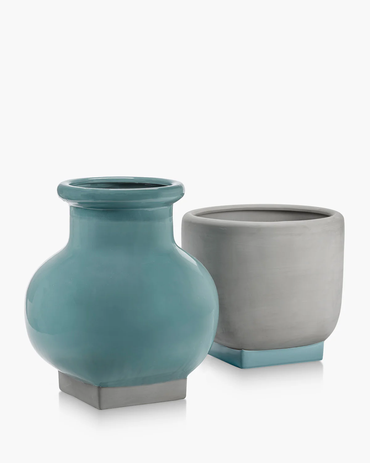 Flower pot 07 turquoise - grey Rosamar - Image 4
