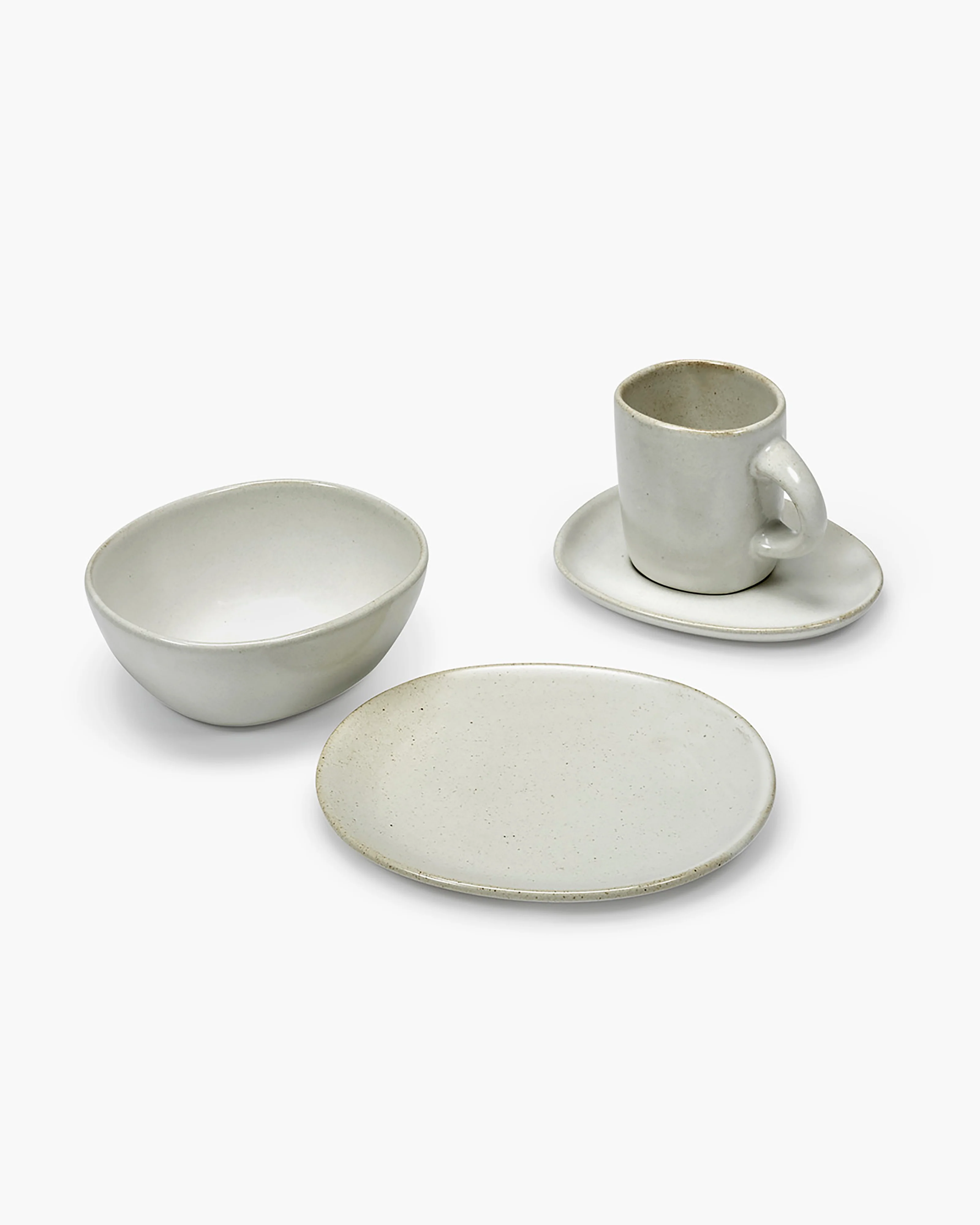 Breakfast set 16 pieces white Out of Lines - Image 3