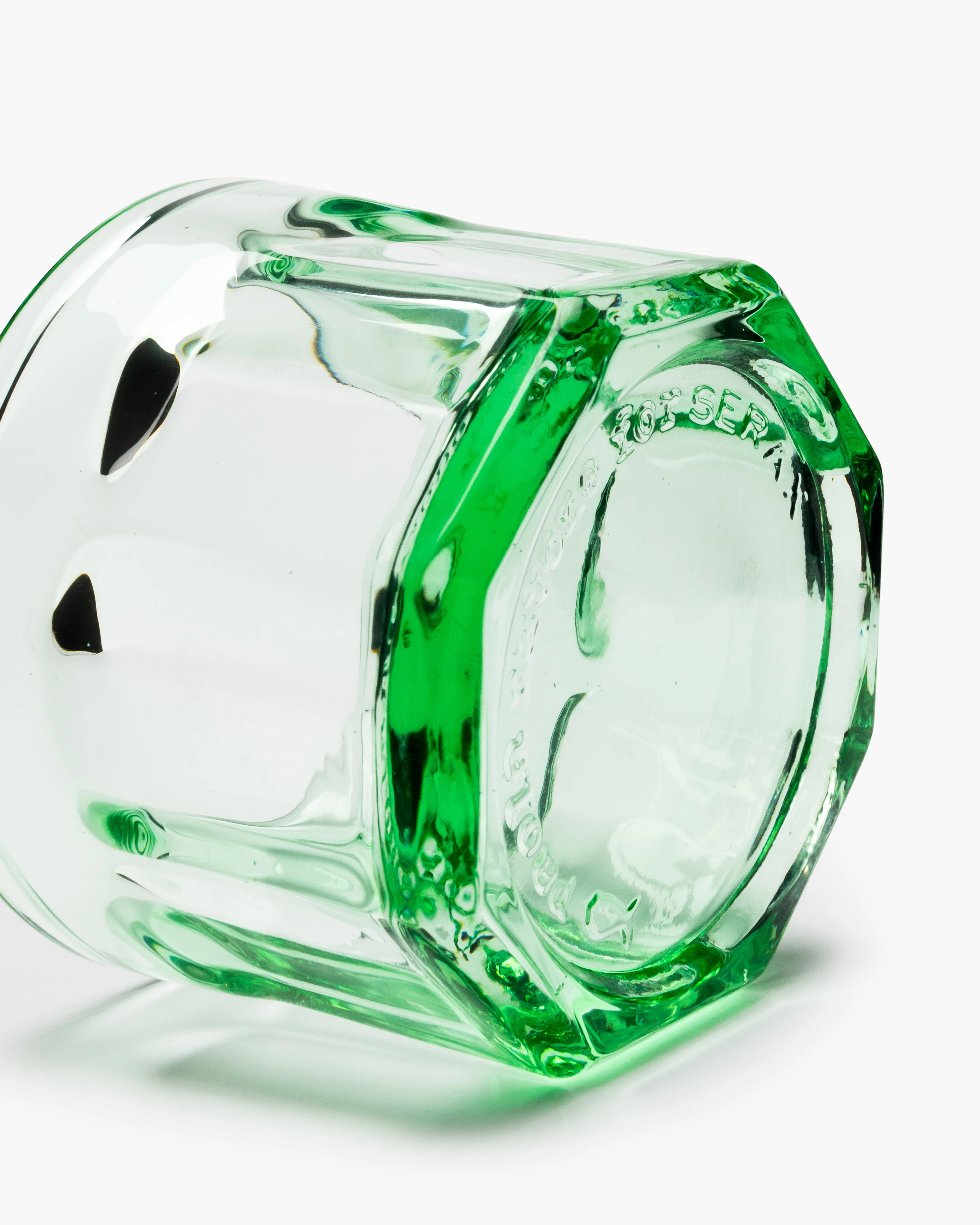 Glass 16cl green Fish & Fish - Image 3