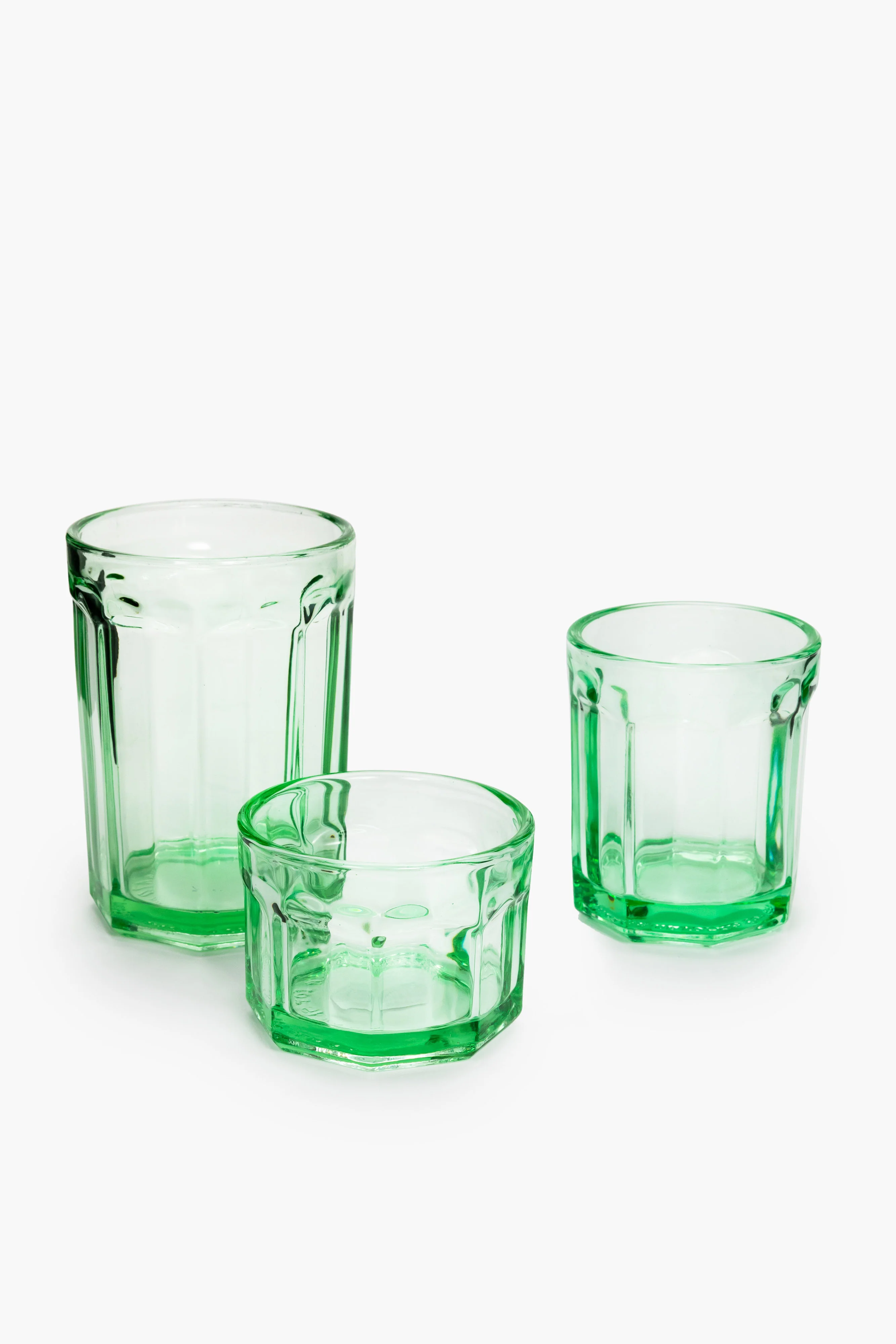Glass 16cl green Fish & Fish - Image 4