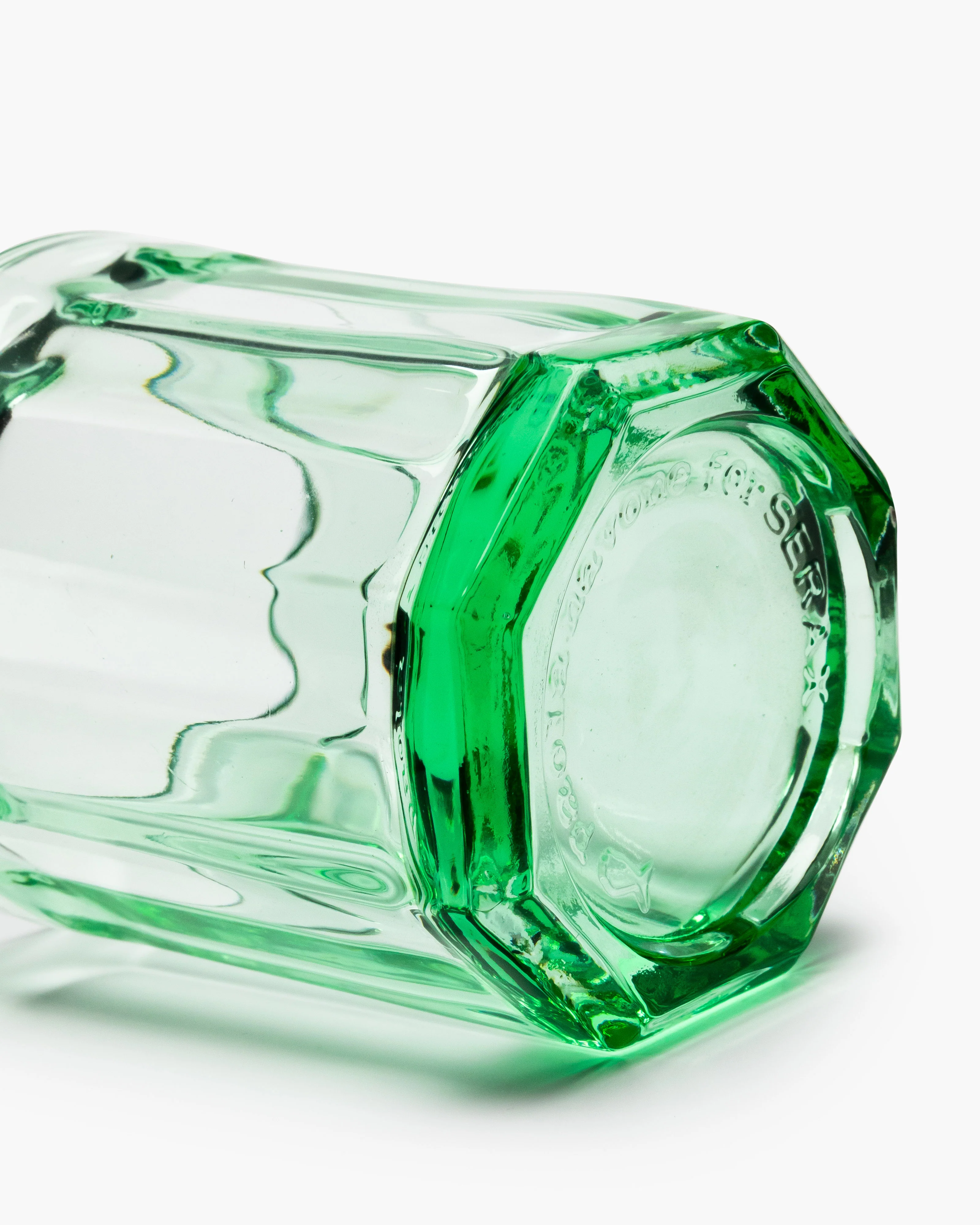 Glass 22cl green Fish & Fish - Image 3