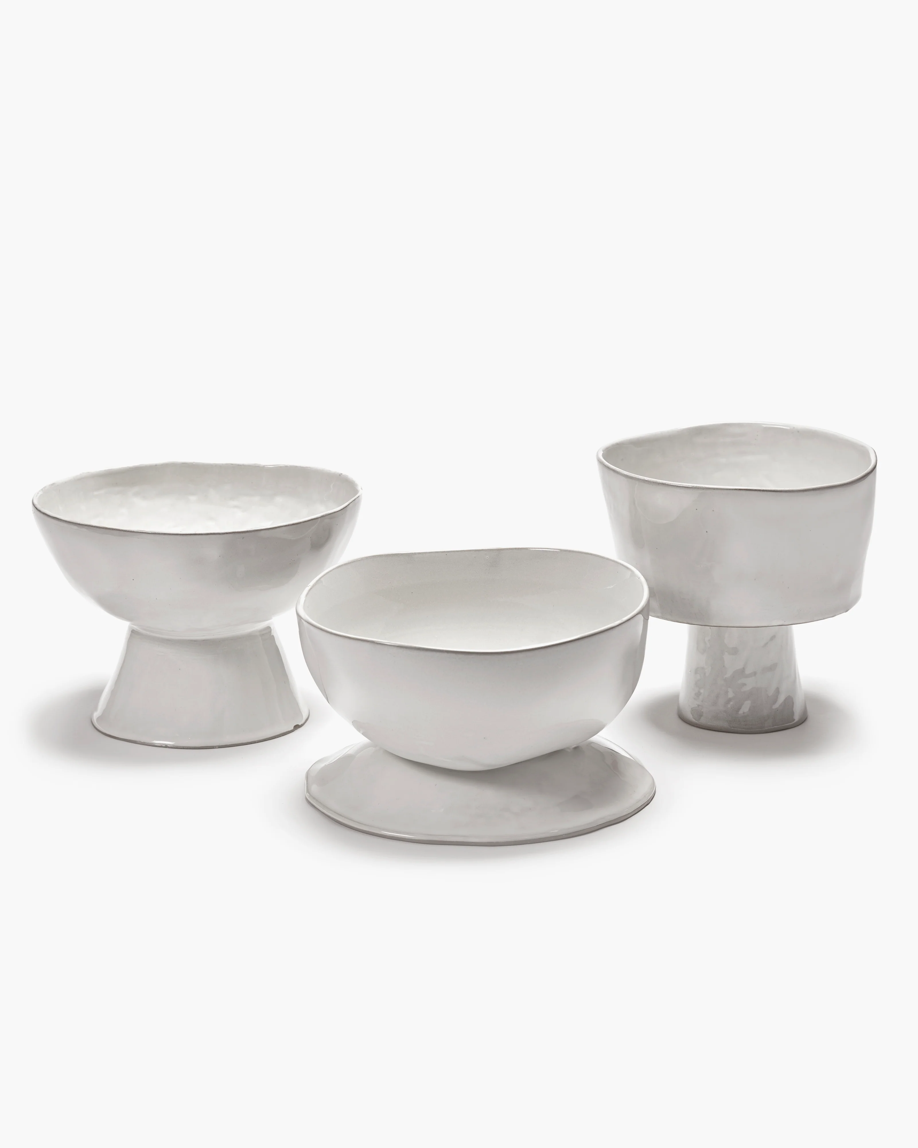 High bowl on foot L off-white La Mère - Image 3