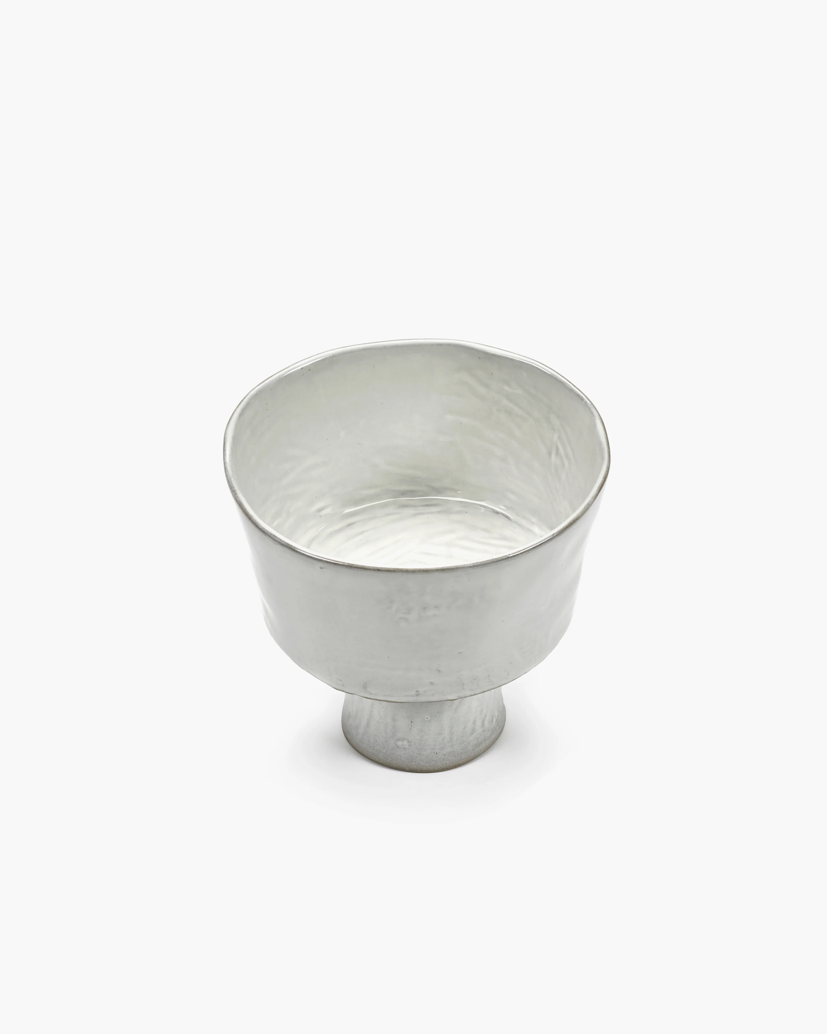 High bowl on foot off-white La Mère - Image 3