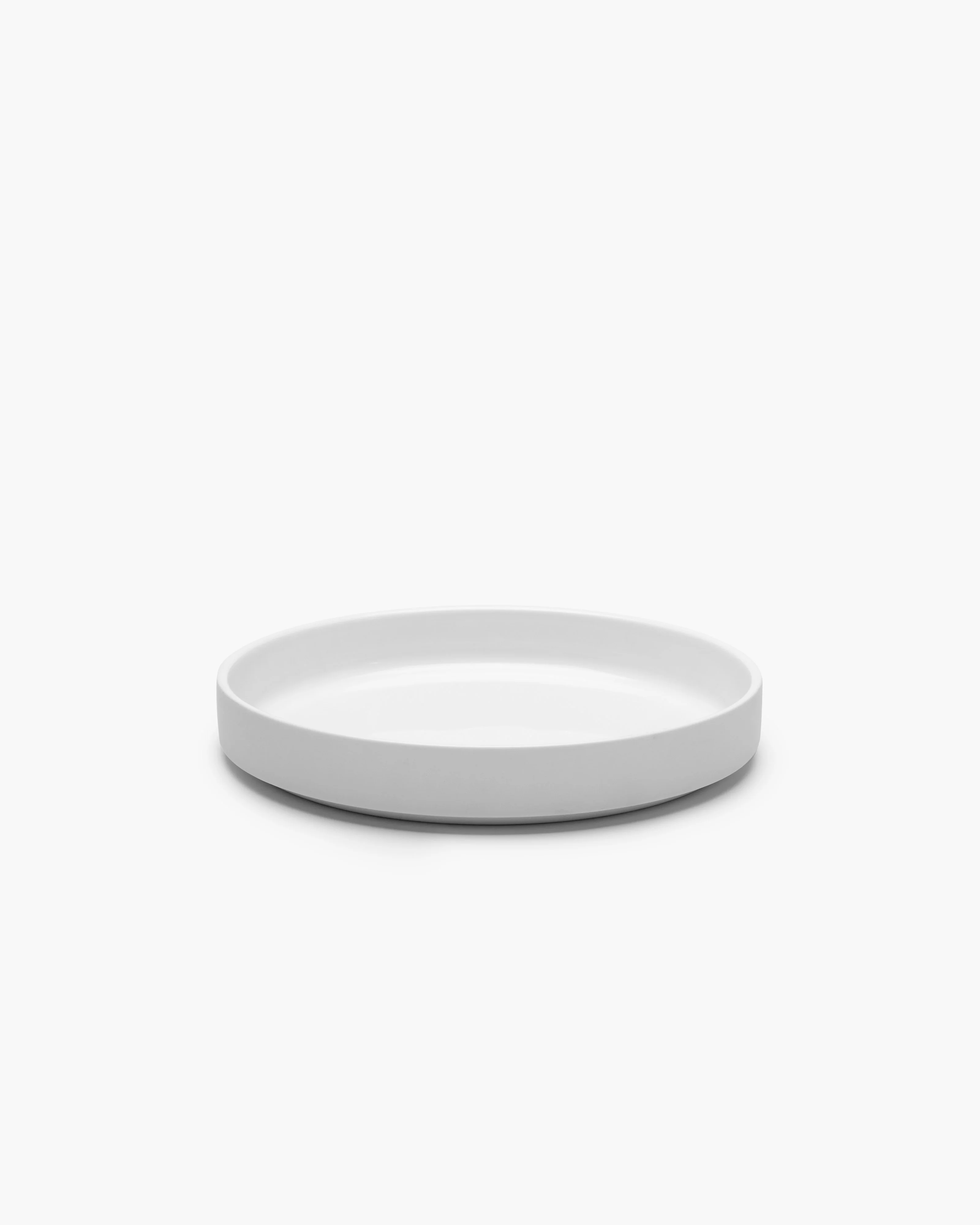 High dinner plate white matt Passe-partout