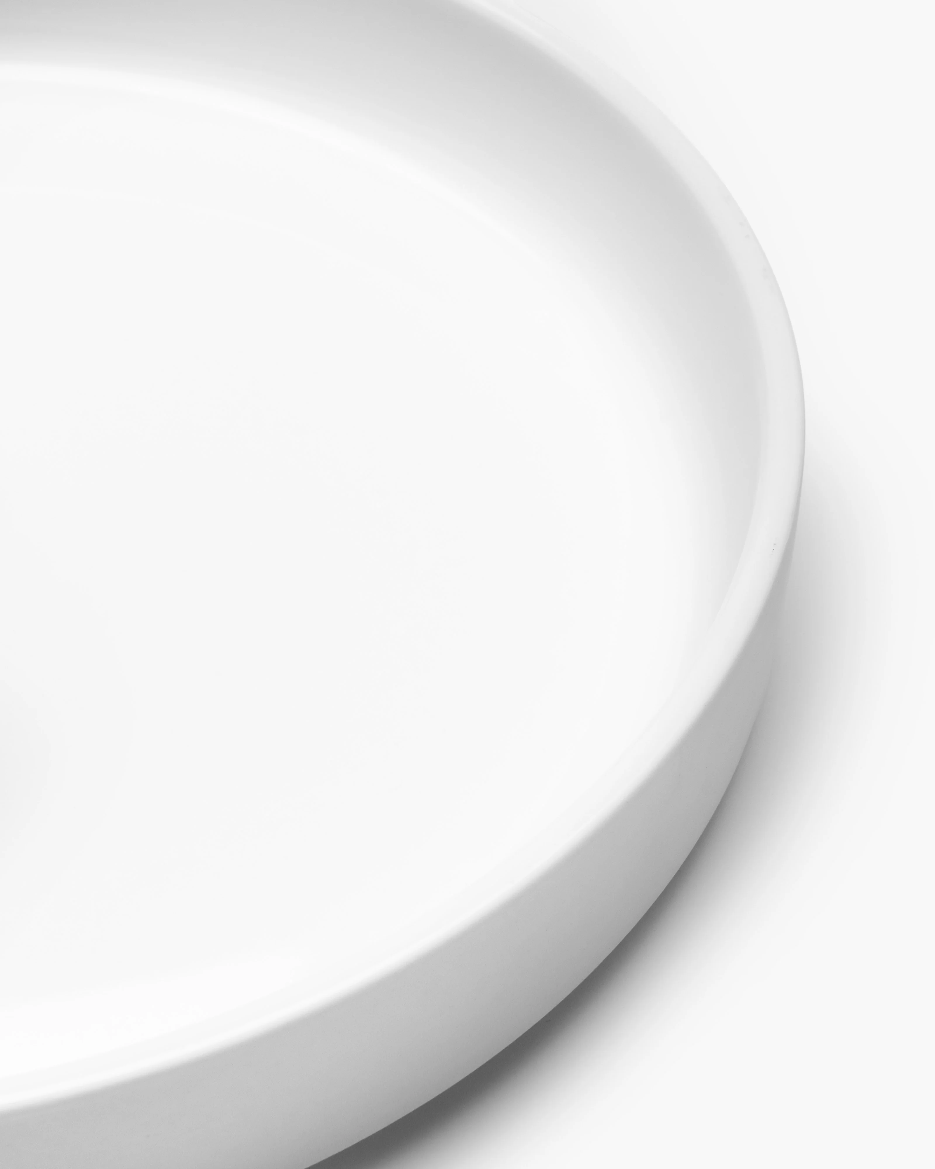High dinner plate white matt Passe-partout - Image 3
